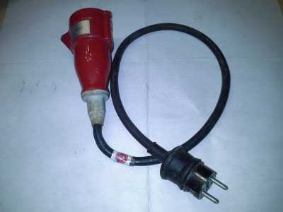 Starkstromadapterkabel 16A/220 - 380V