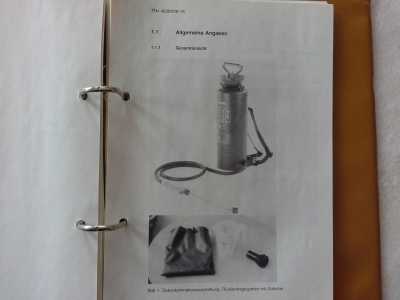 Dekontaminationsausstattung, Rückentragespritze, TDv 4230/016-13