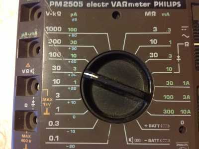Philips V-A-R-meter Multimeter PM 2505