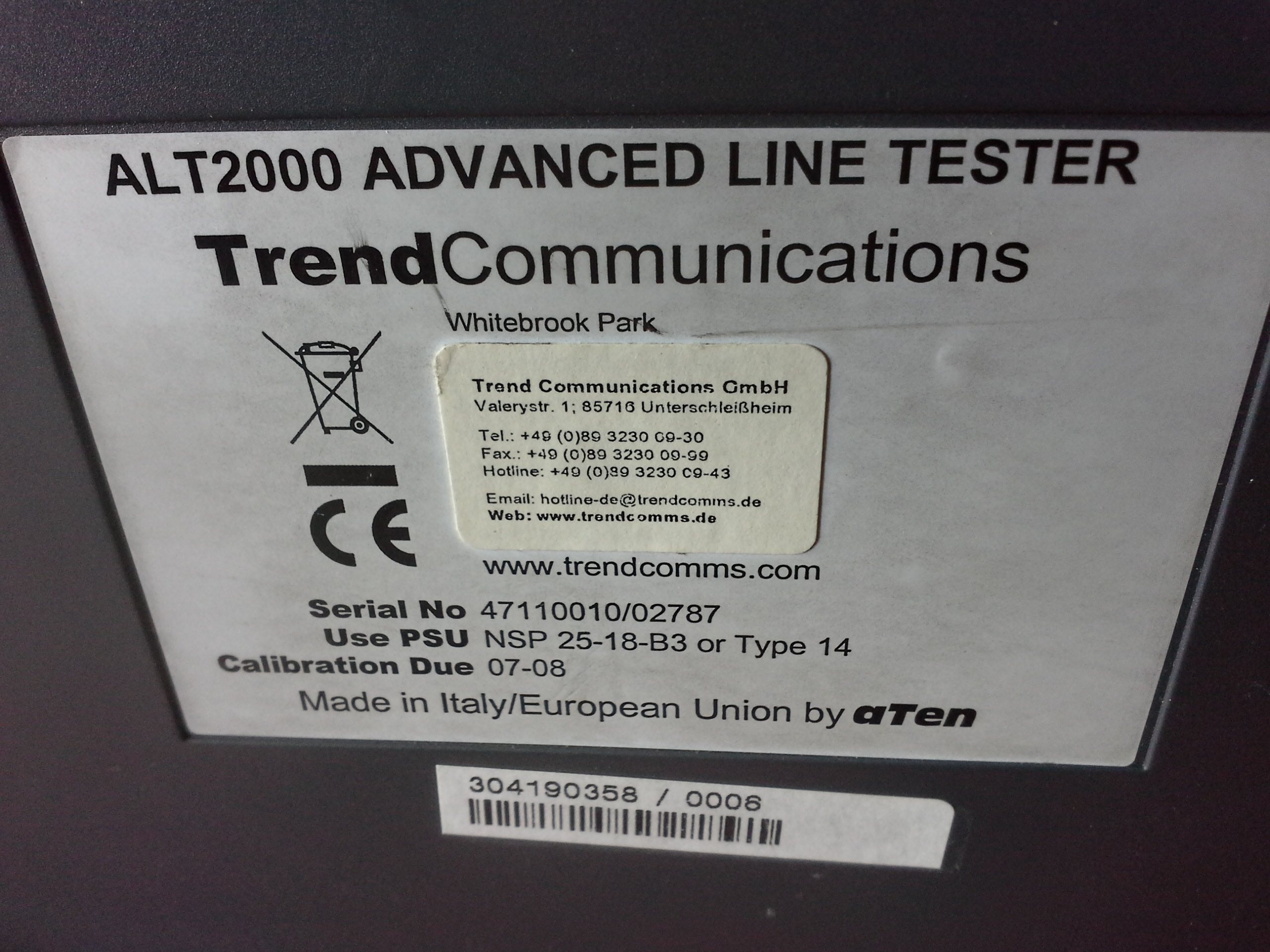 Advanced Line Tester Trend Communications/aTen ALT 2000, Leitungsmessgerät