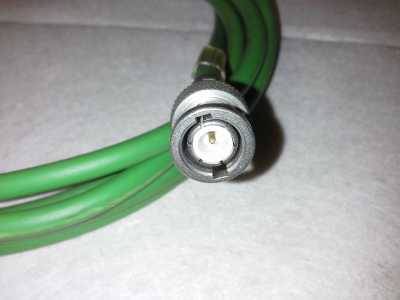 Video Koaxial Kabel 0,6/3,7 grün - 75 Ohm Länge 3,3m