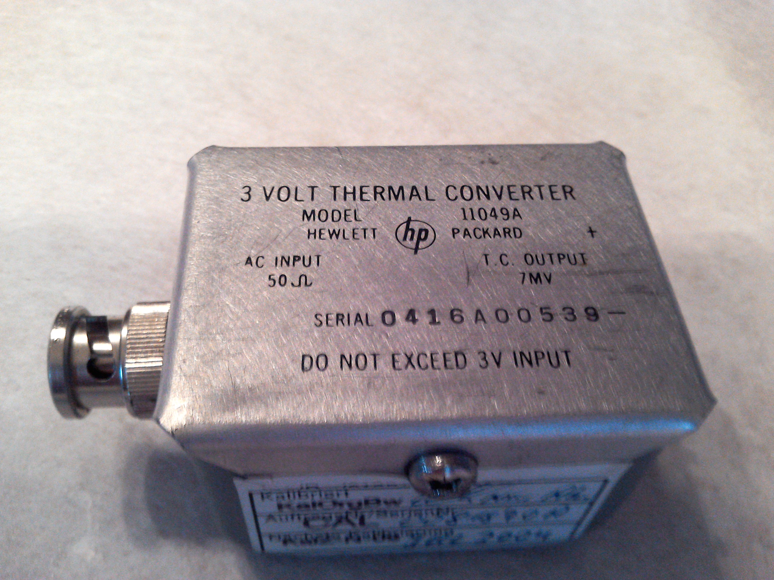 Hewlett Packard 11049A - 3Volt Thermal Converter