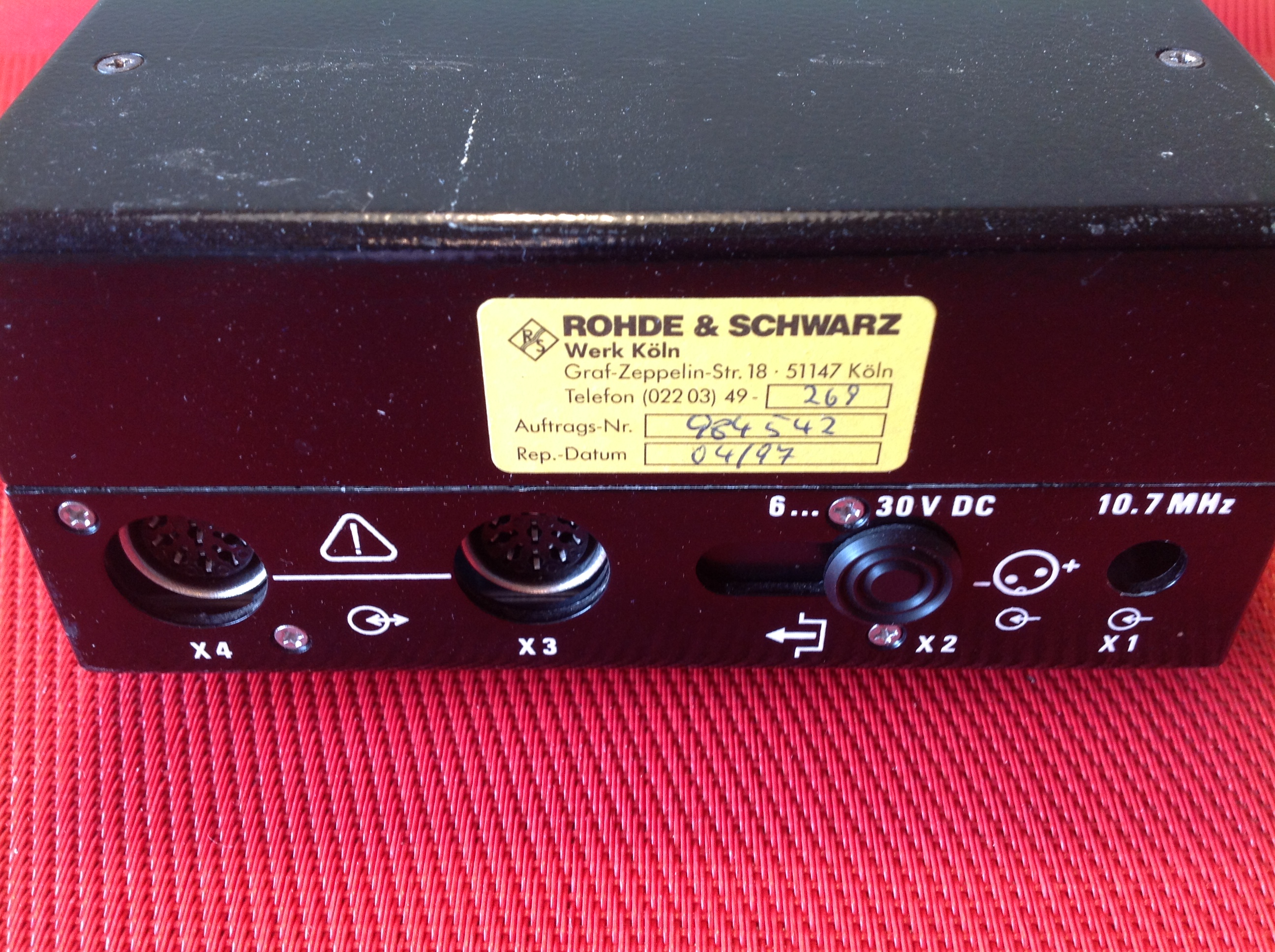 Rohde & Schwarz Mini-Panorama / Frequenzpanorama Oszilloskop Typ EPZ 100