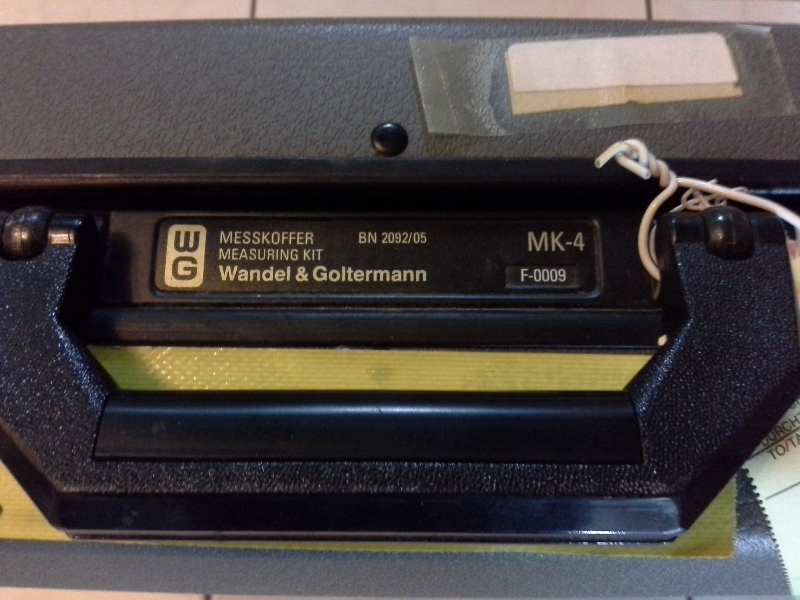 Wandel &amp; Goltermann Messkoffer MK-4