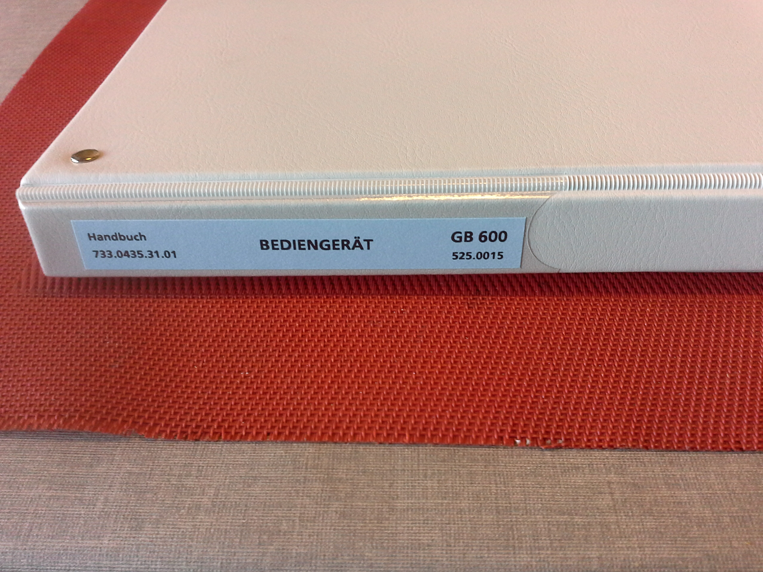 Handbuch, Rohde & Schwarz, Bediengerät GB 600