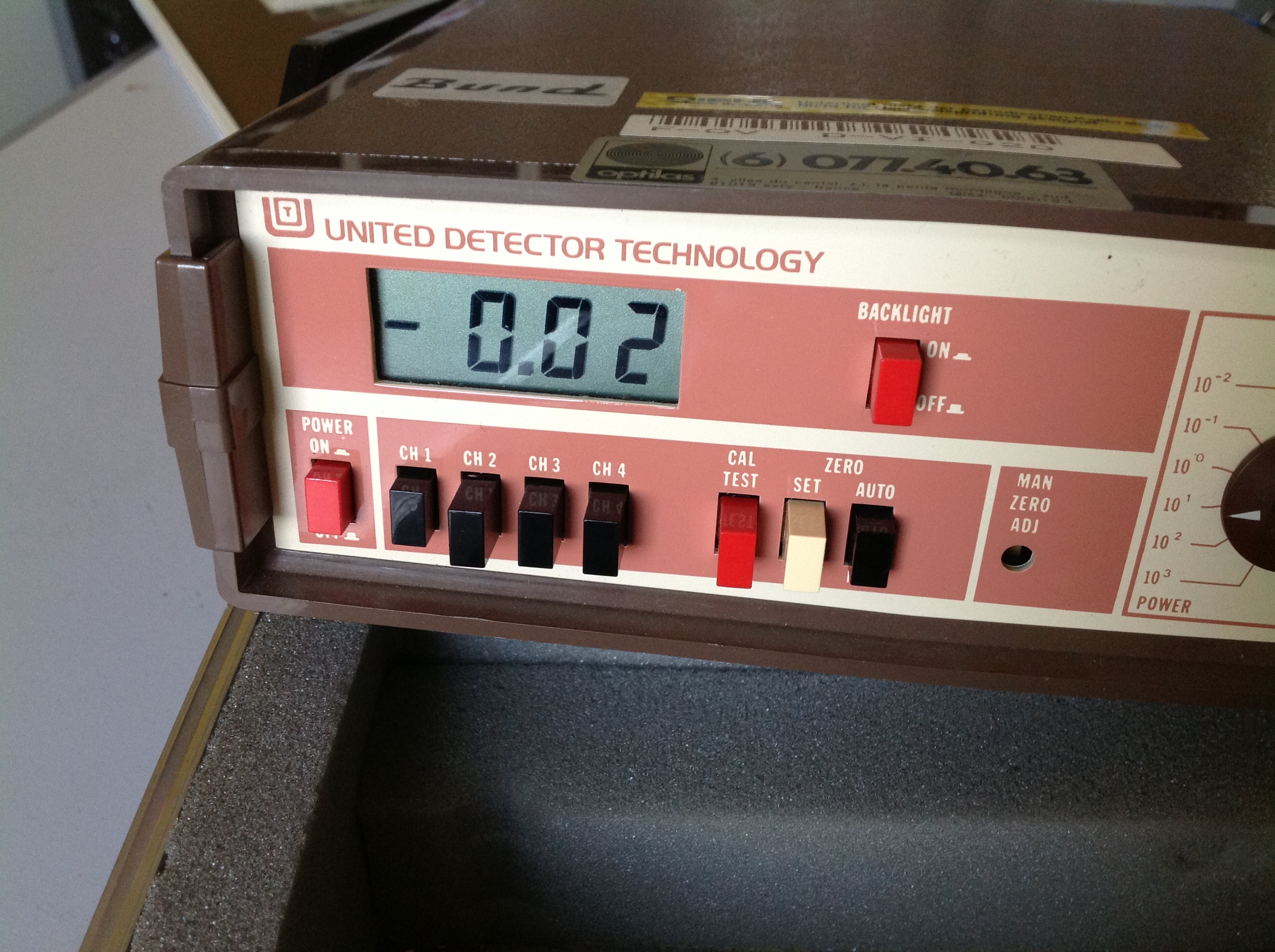 United Detector Technology 61 Optometer