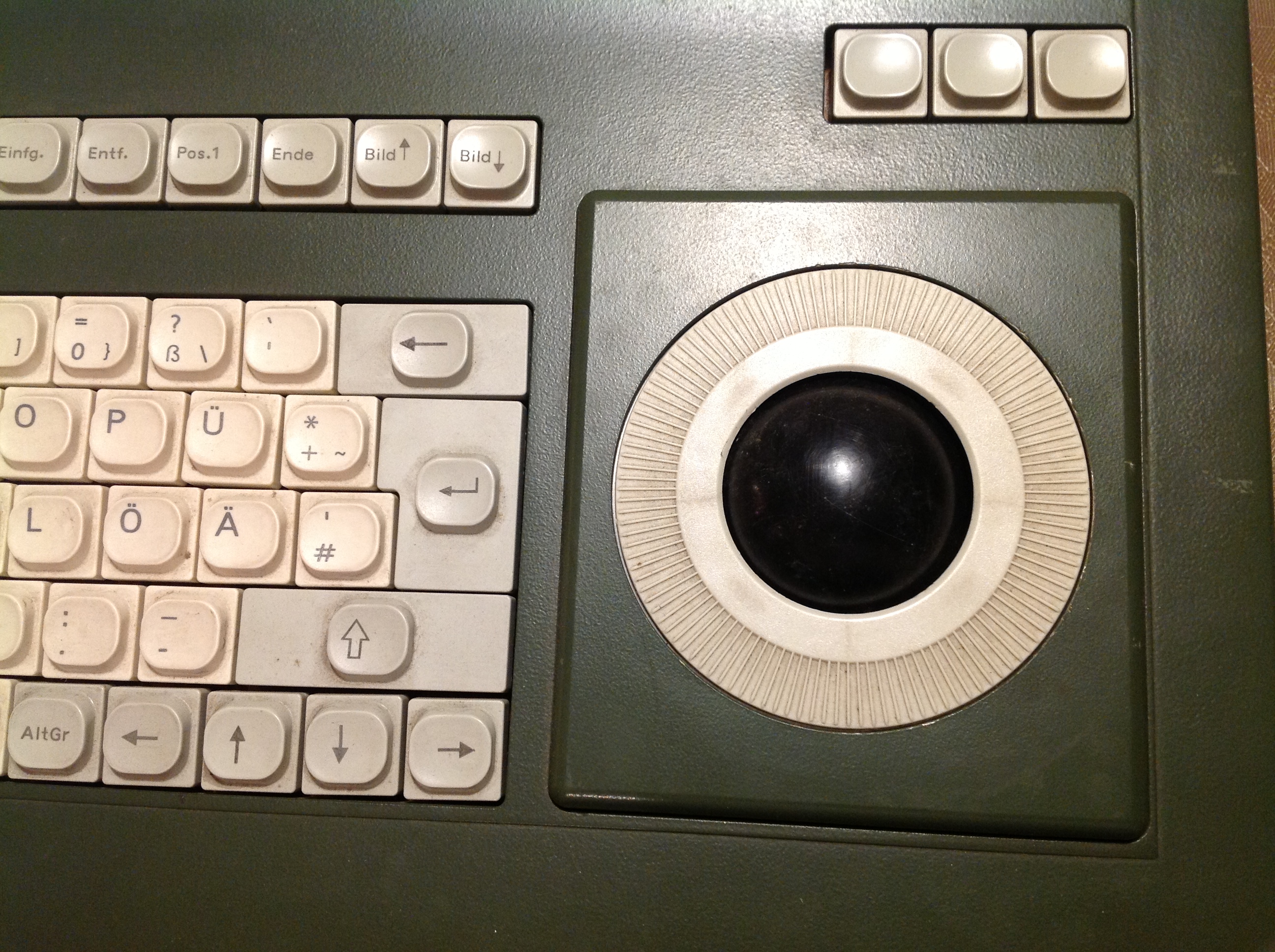 Bundeswehr GFK Tastatur Heros Computer incl. Srollball