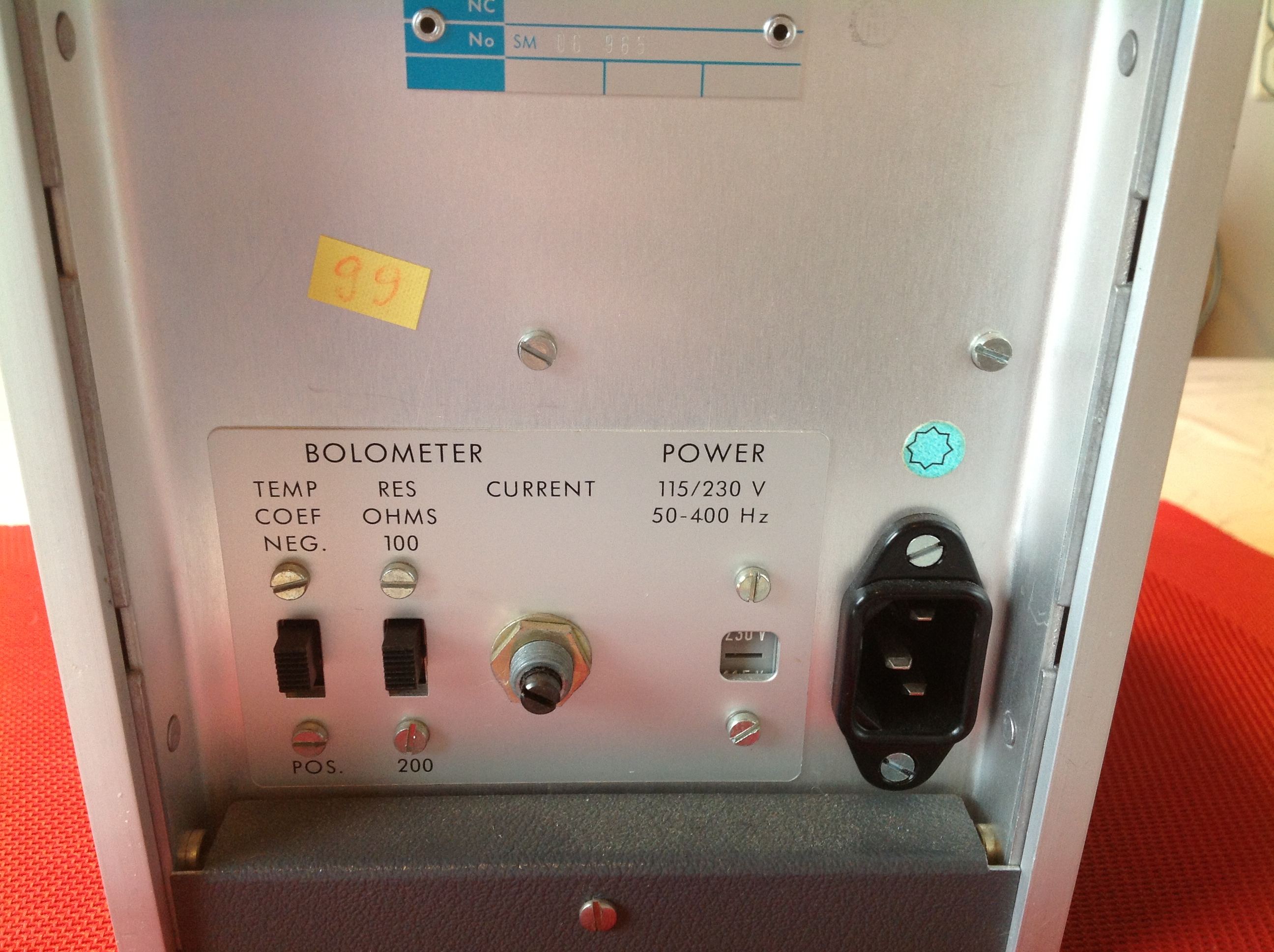 Power Meter Philips PM 7841 mit Thermistorhalter PM 7201 und Ersatzthermistor ( Bolometer N610B )