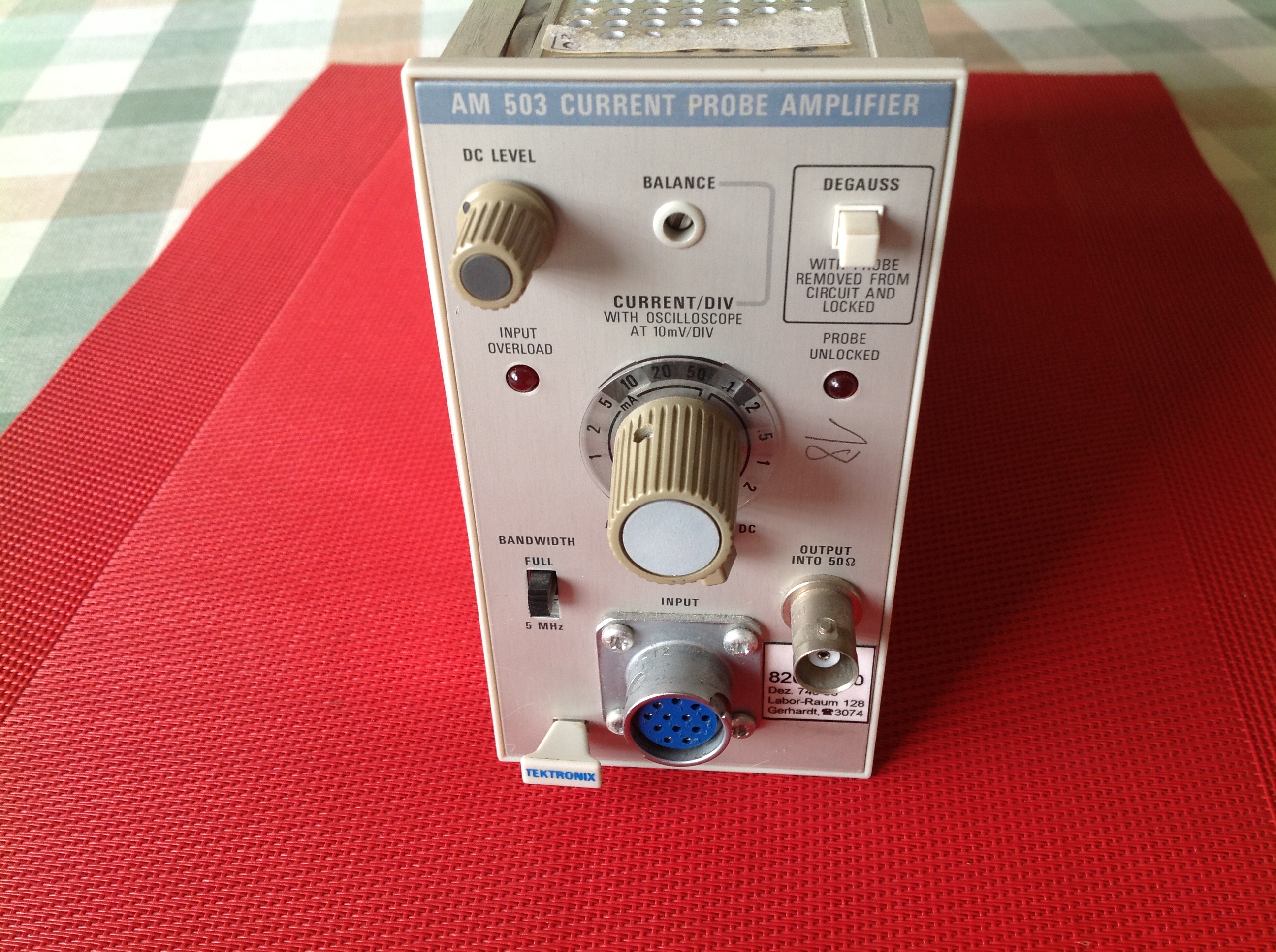 Tektronix AM 503 Current Probe Amplifier