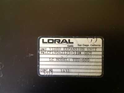 Loral Conic Video Expansion Unit Model VEU 600A