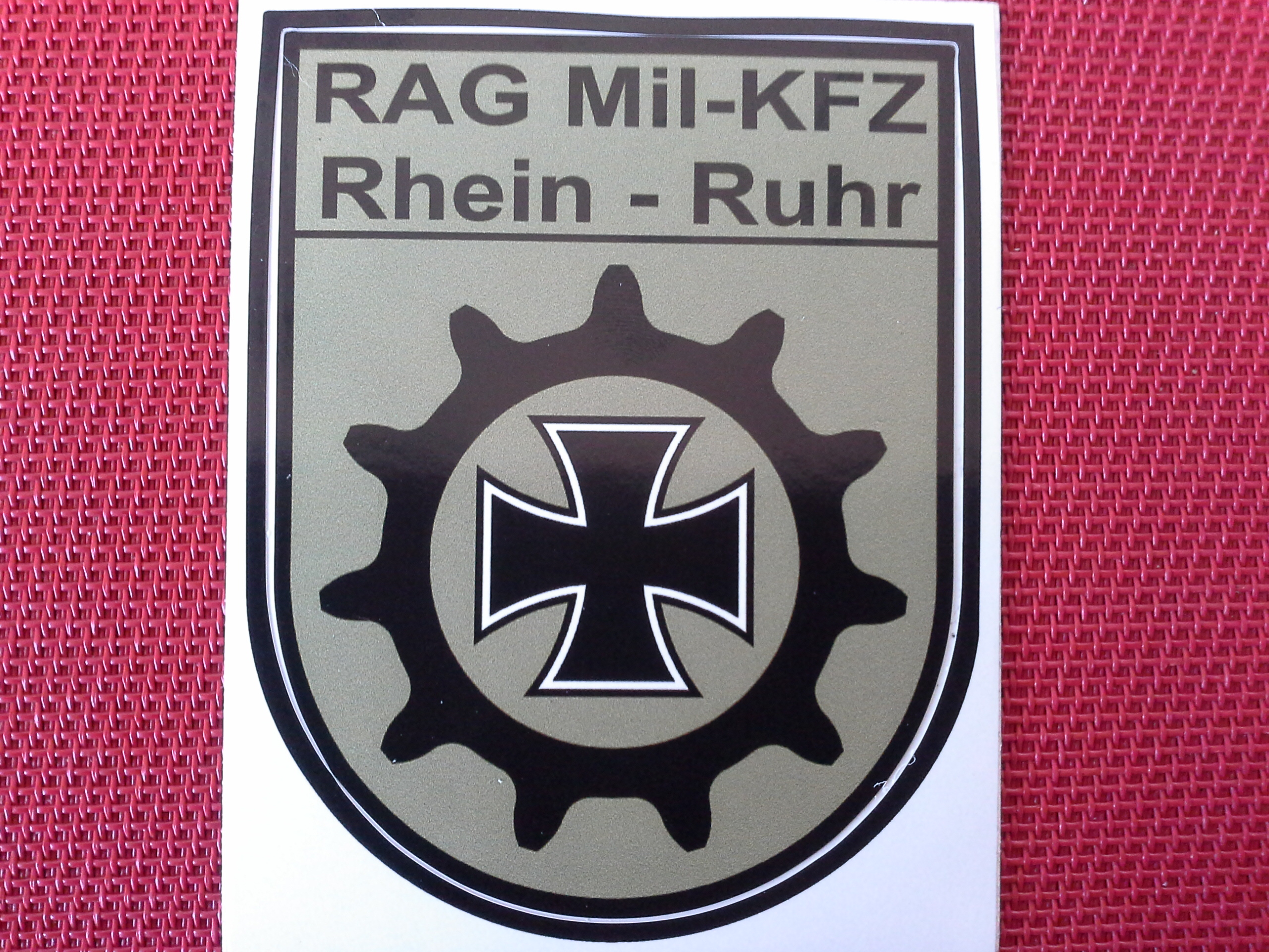 Aufkleber RAG Mil-KFZ Rhein-Ruhr