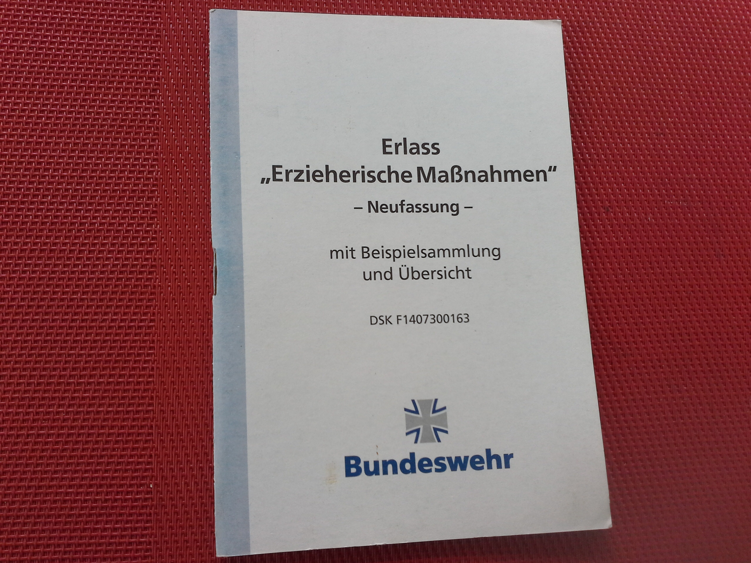 Erlass "Erzieherische Maßnahmen" - Neufassung -