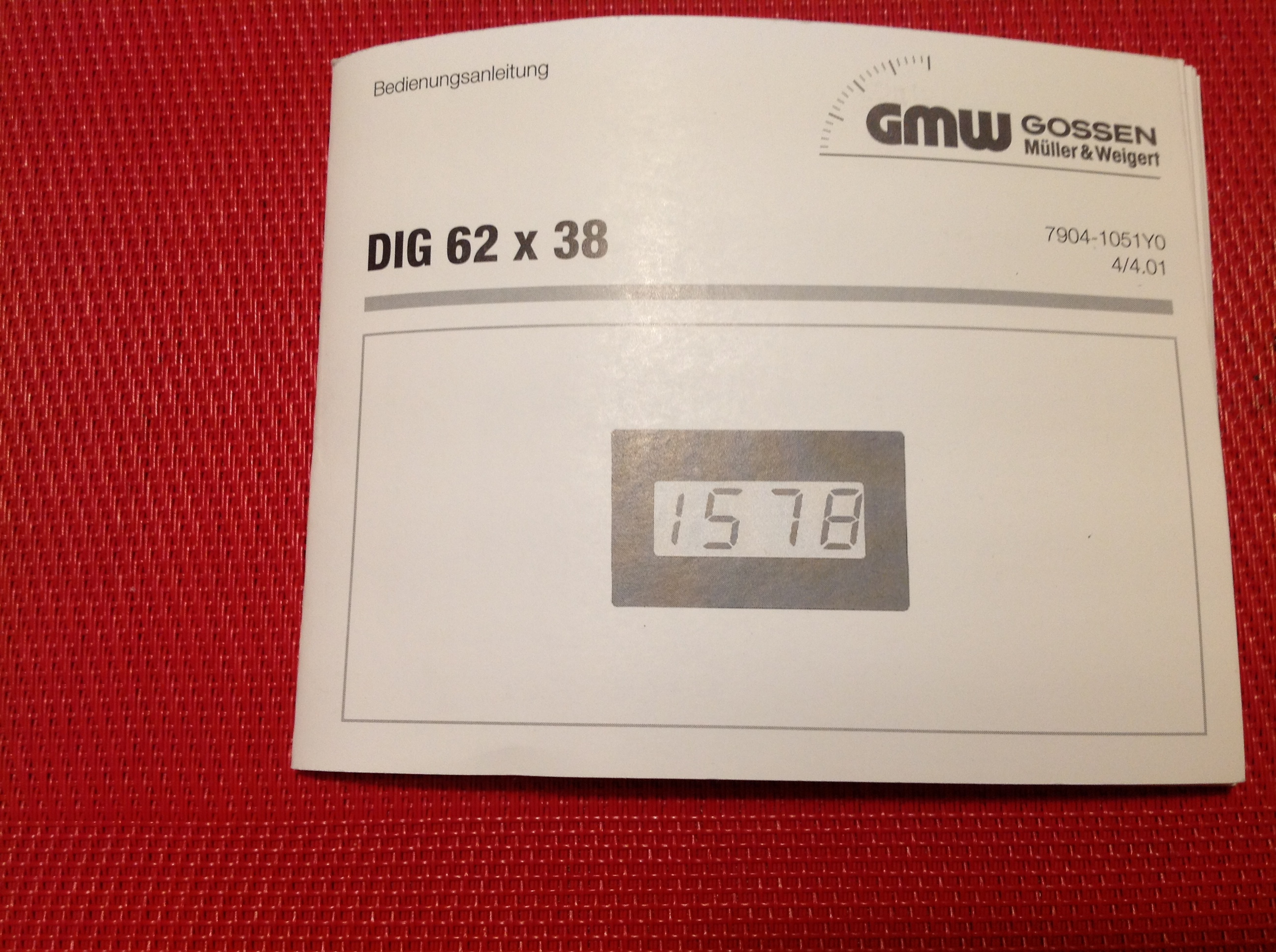 Spannungsmessgerät GMW DIG 62 x 38