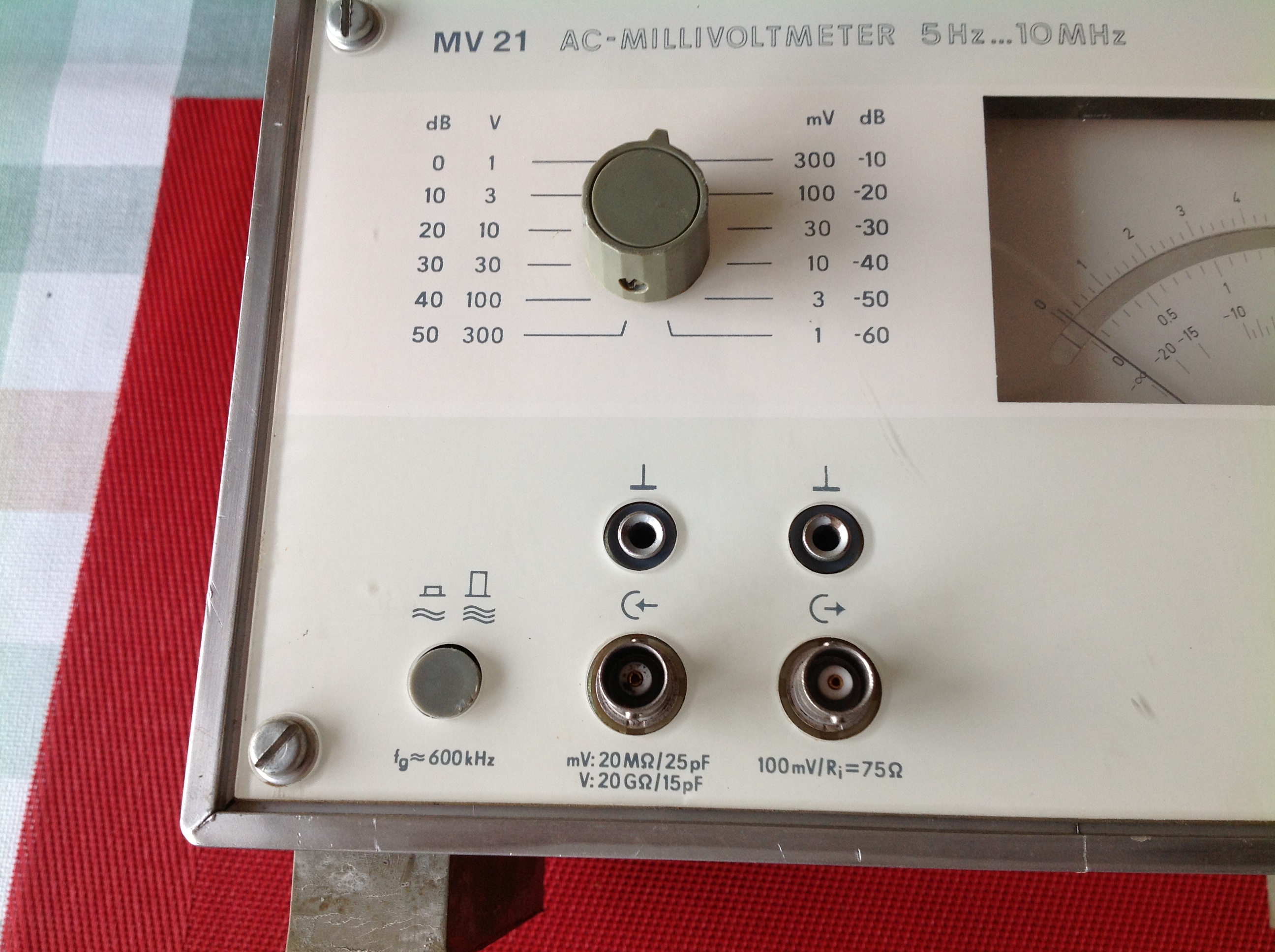 Präcitronic MV 21 AC-Millivoltmeter