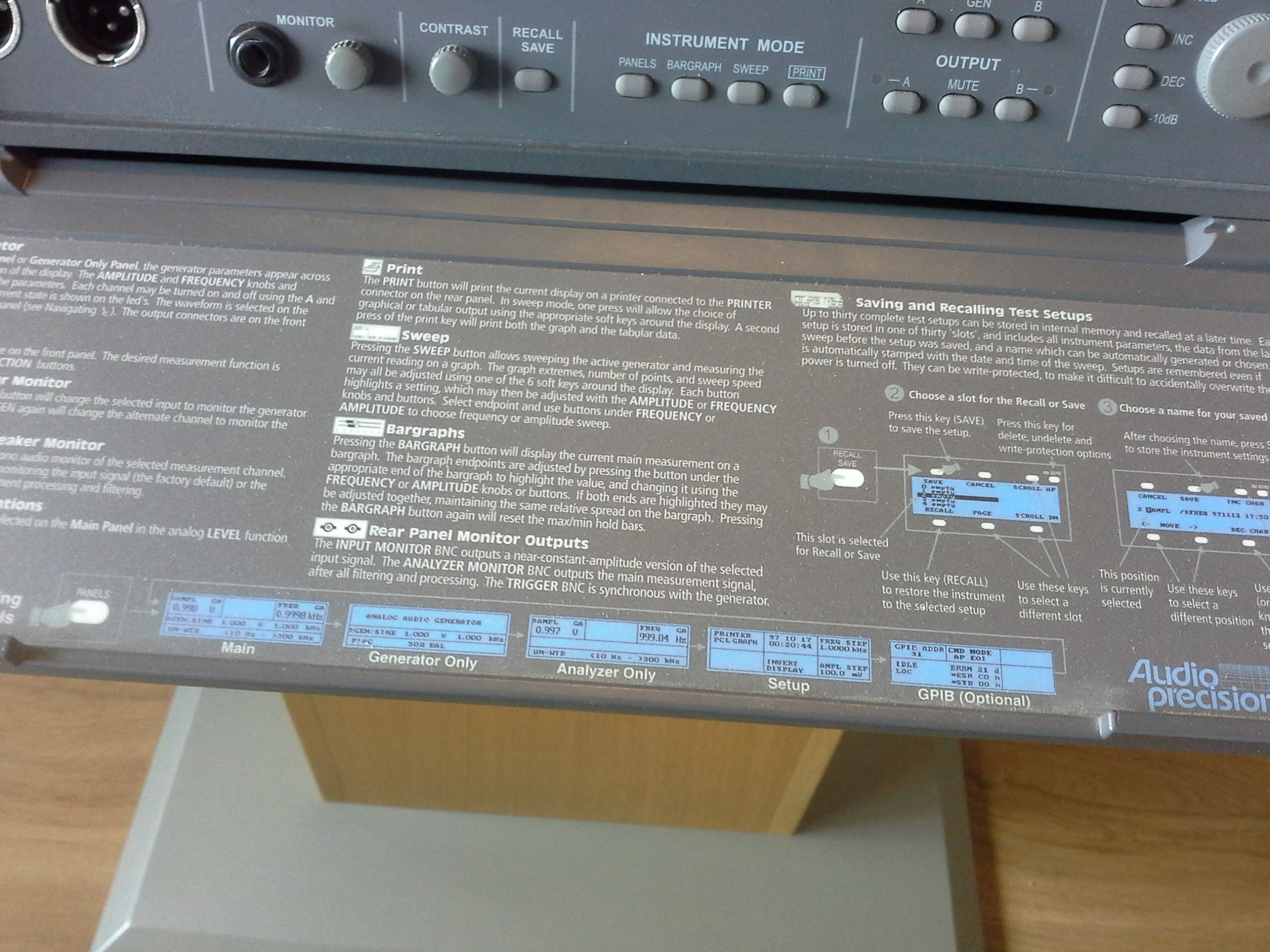 Audio Precision, Portable One Audio Precision, Portable One