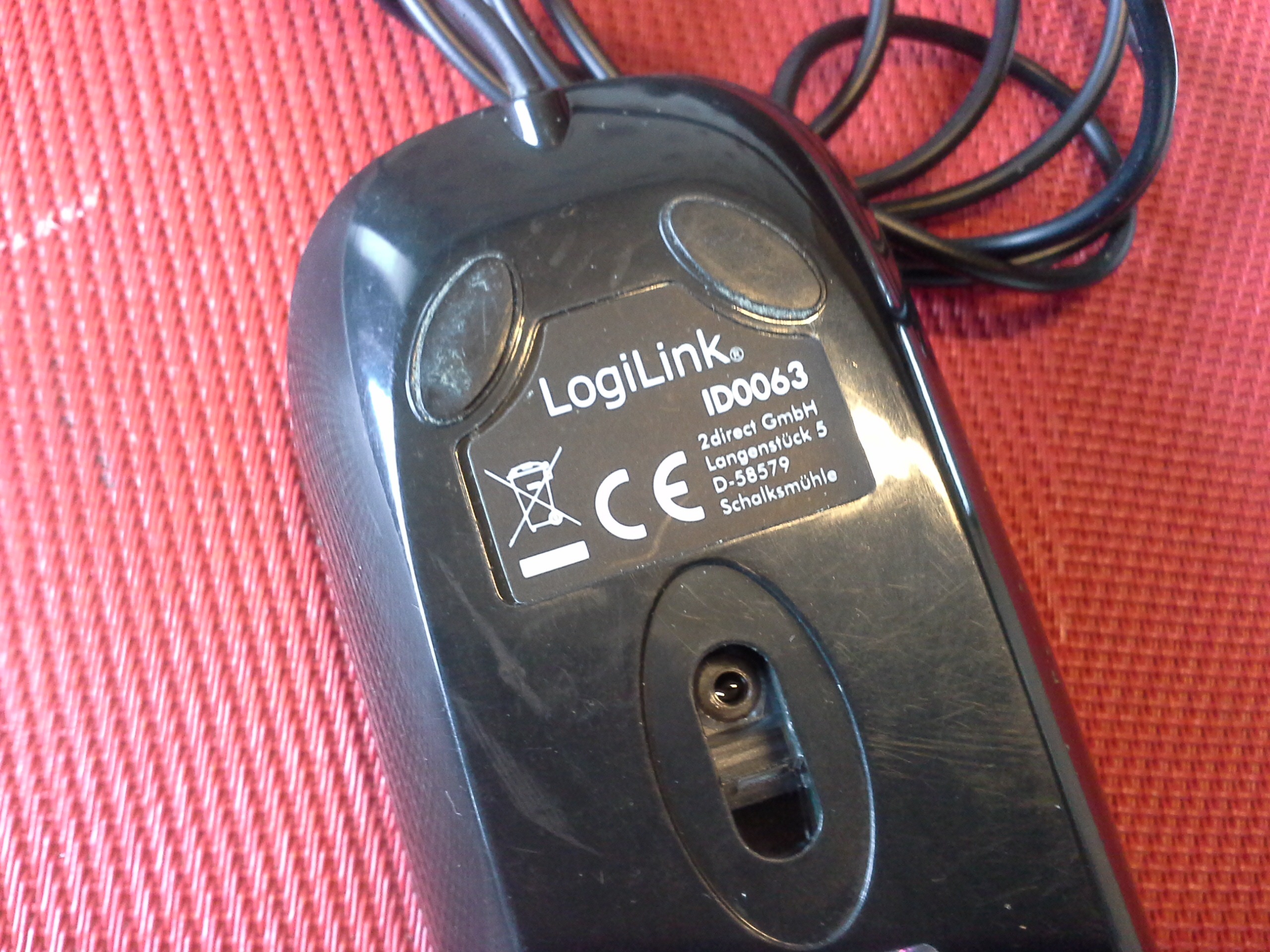 Computer Mouse, Logilink ID0063 mit USB-Anschluss