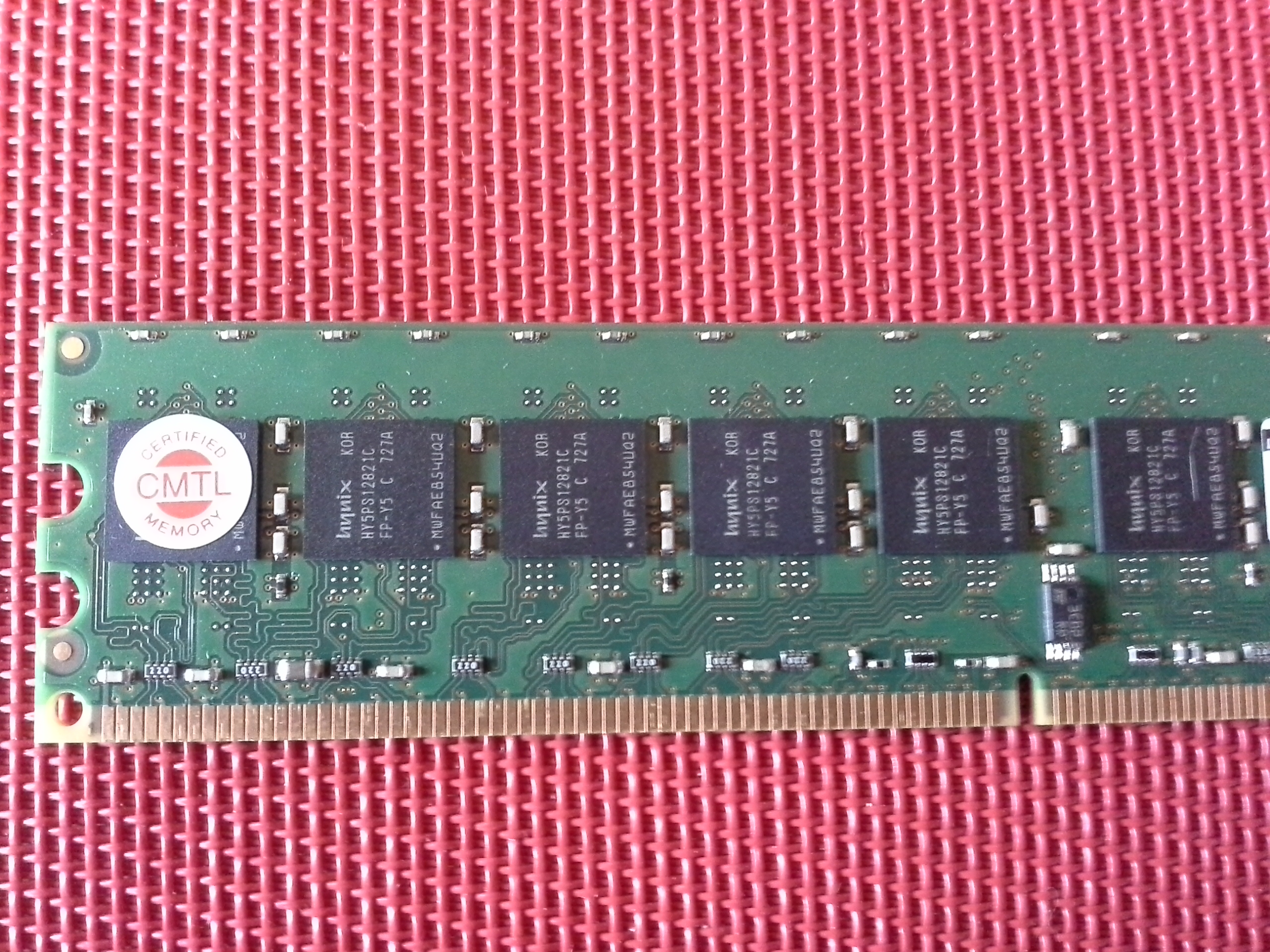 Dataram 1GB-2RX8 PC2-5300E-555- 12-G0 DDR2-667MHz Speicher