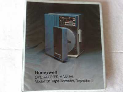 Honeywell Tape Recorder / Reproducer Modell 101 Operaters Manual
