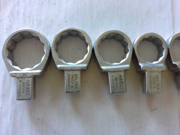 1 Satz Einsteck-Ring-Schlüssel ¾ Antrieb - 8 Stück"