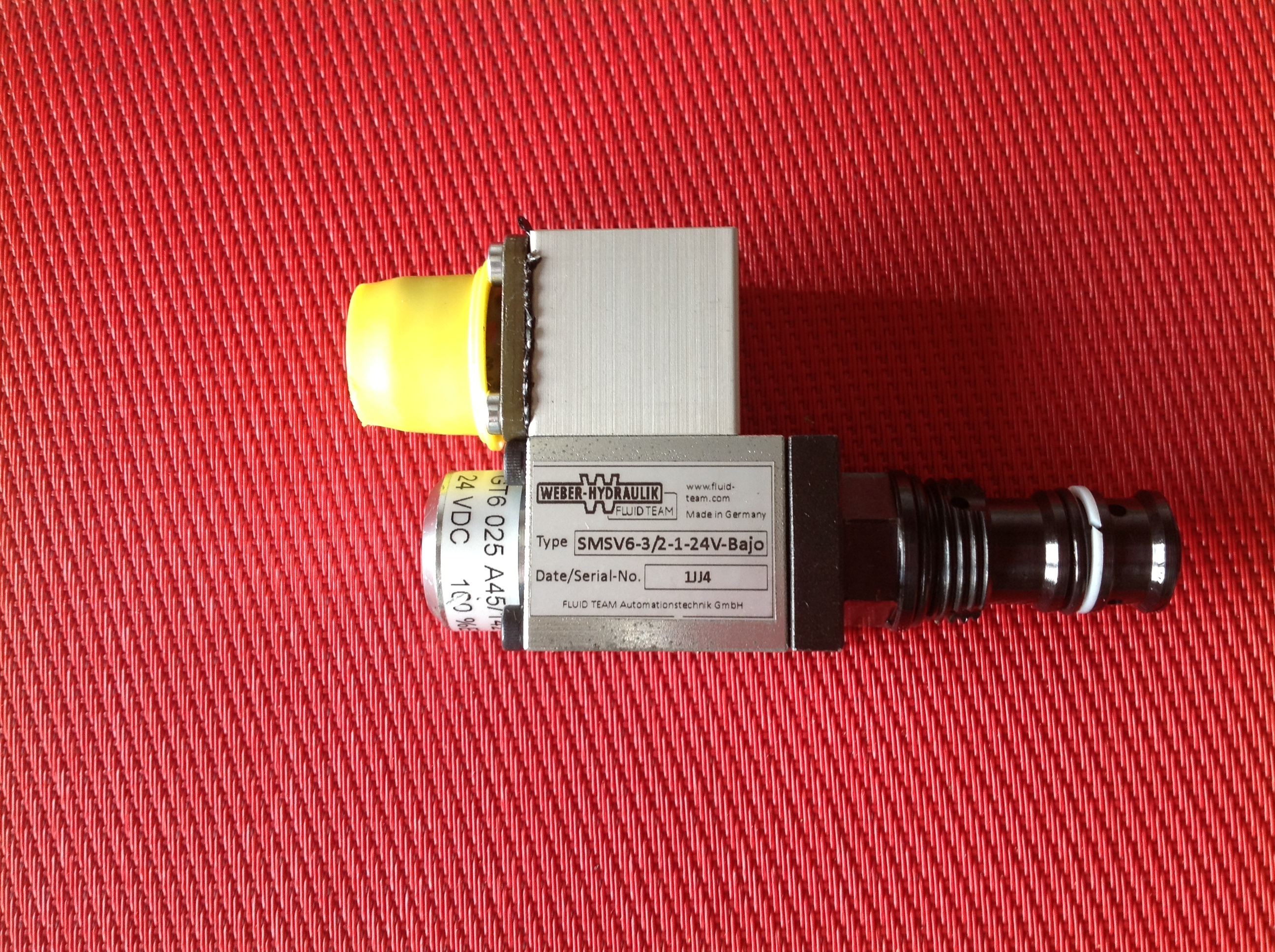 Weber-Hydraulik Magnetventil, Stitzventil Typ SMSV6-3/2-1-24 V