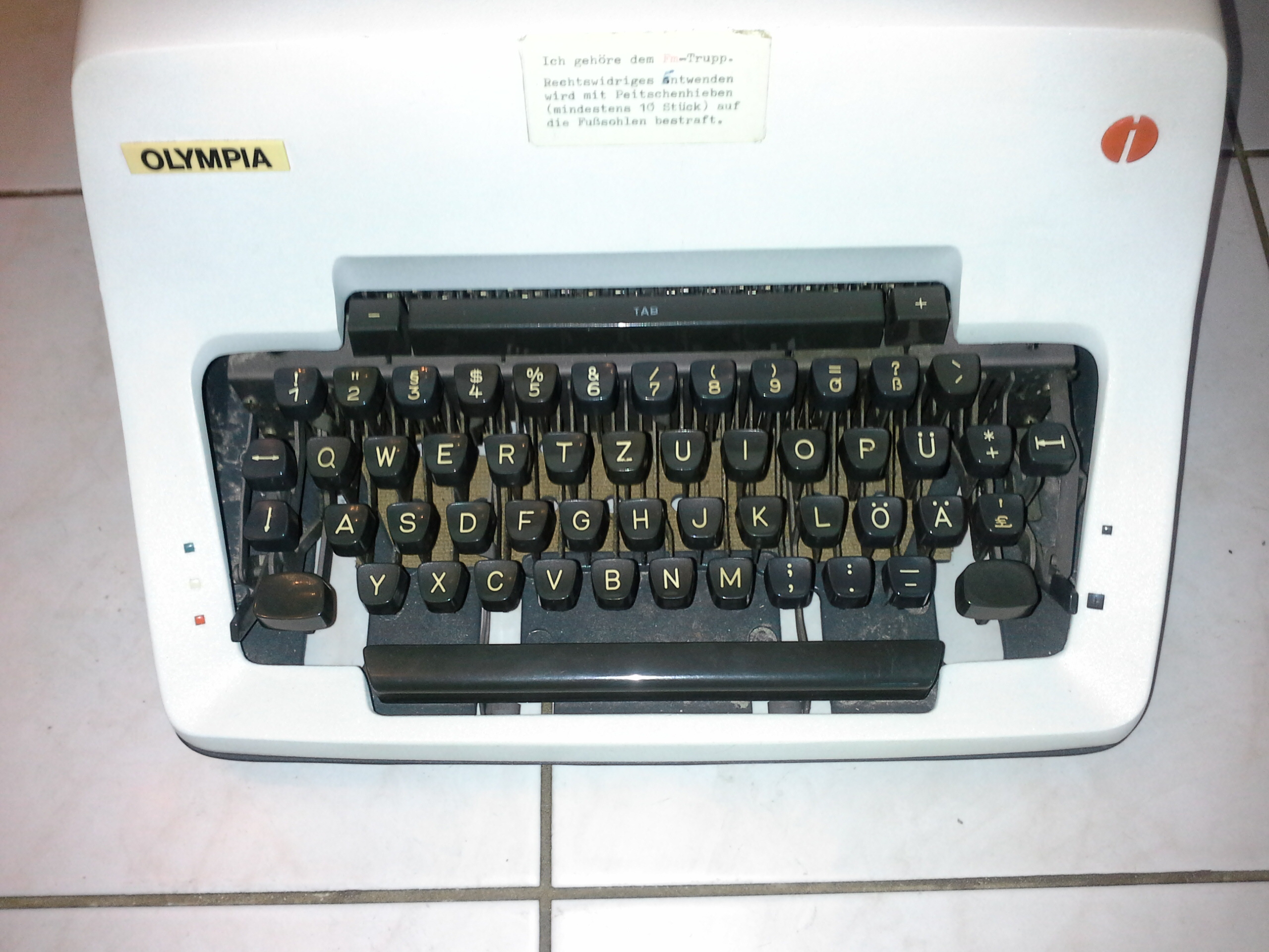 Schreibmaschine 330 mm Olympia SG 3 N