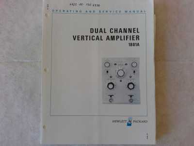 Hewlett Packard Dual Channel Vertical Amplifier 1801A