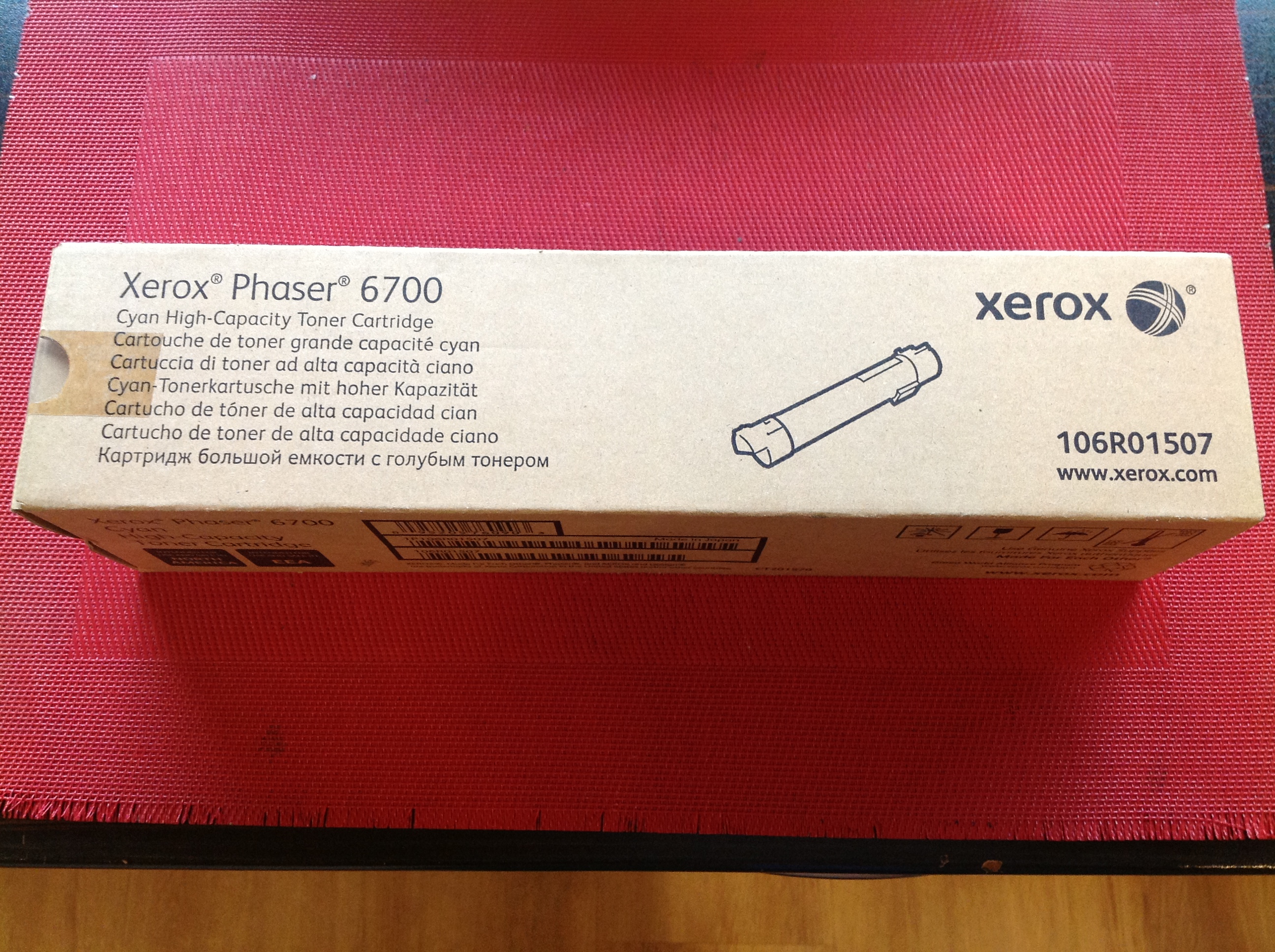Xerox 106R01507 Phaser 6700, Cyan Toner