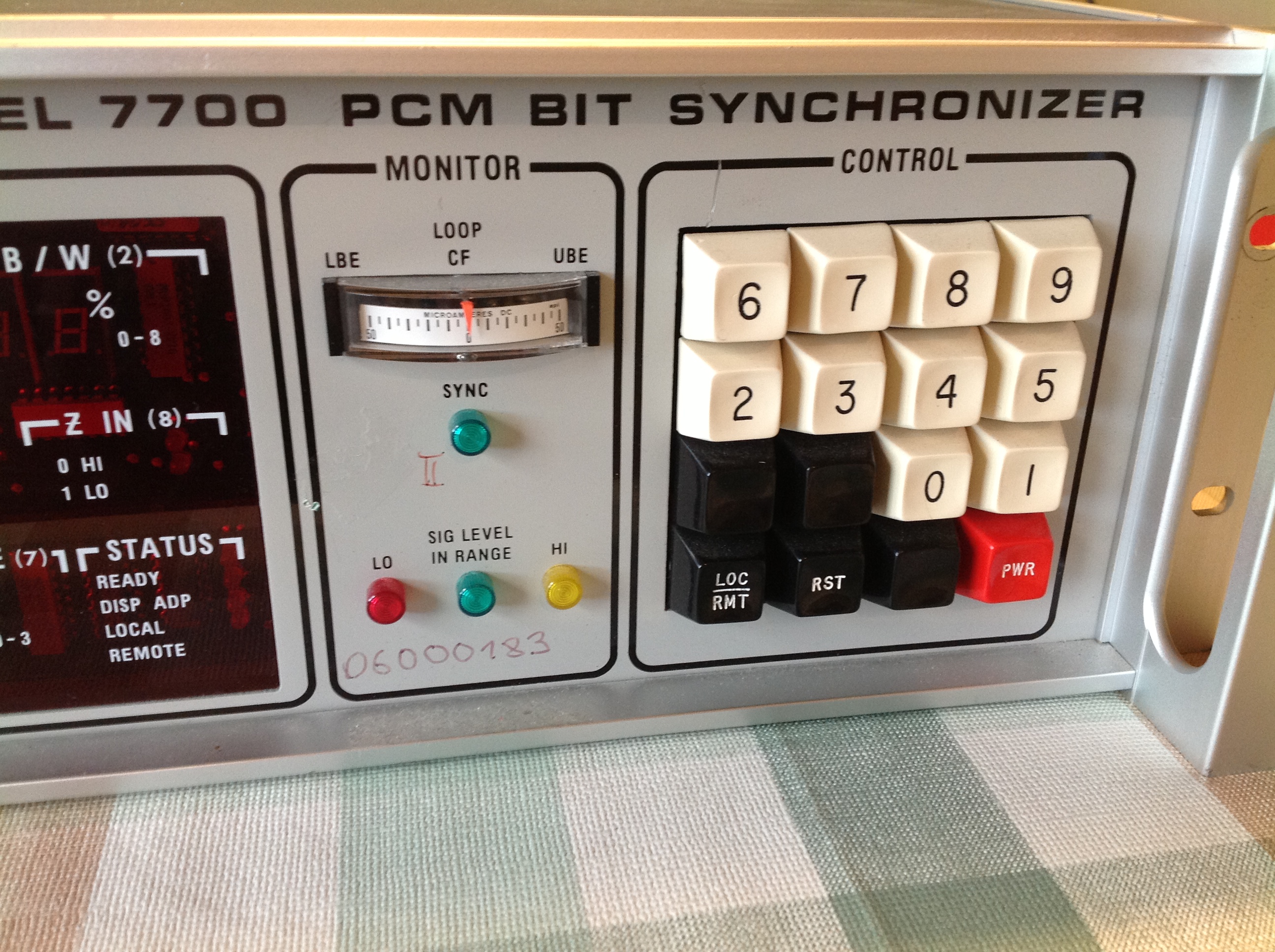 DSI Decon Systems Inc. Mod. 7700 PCM BIT Synchronizer