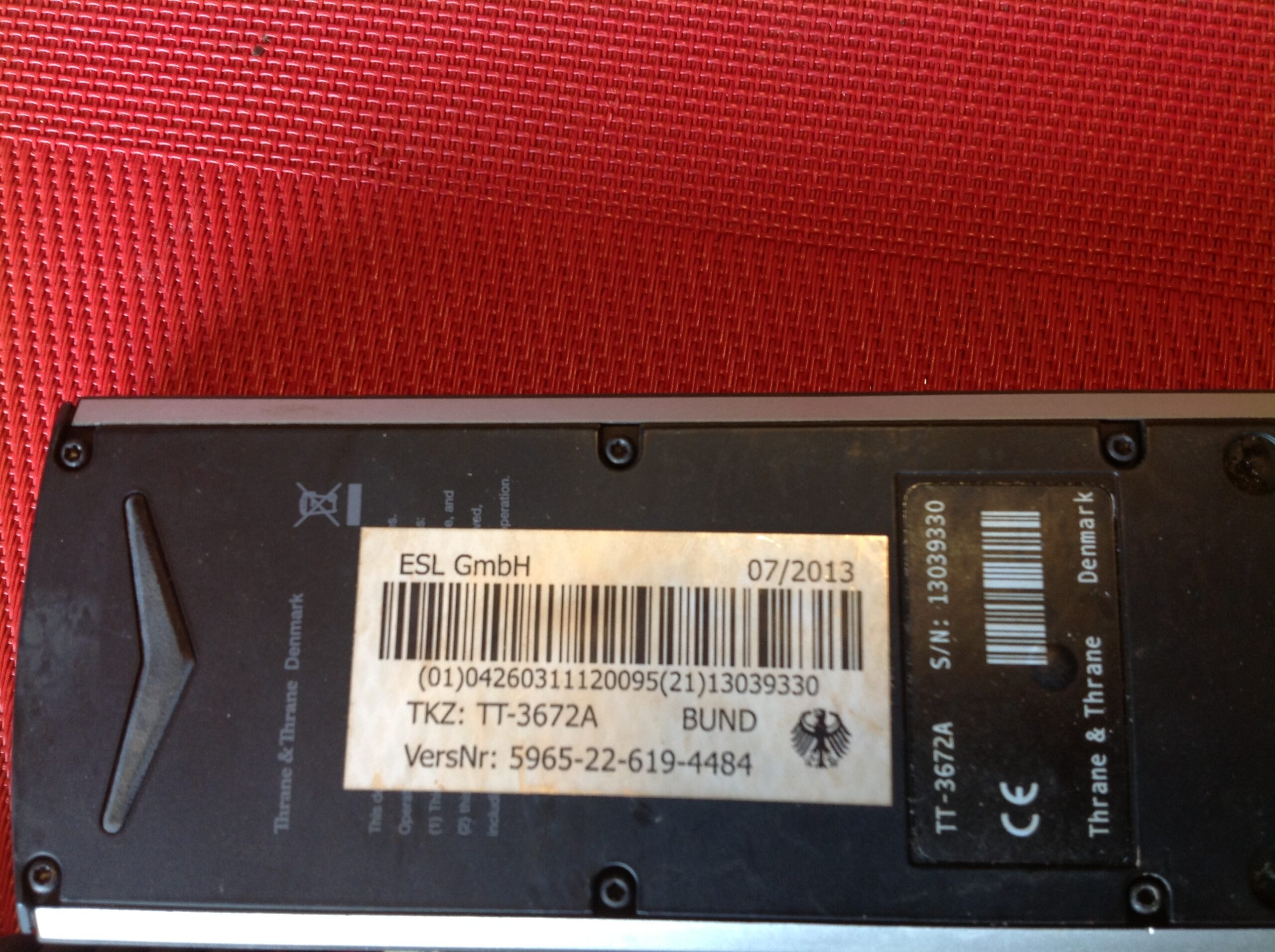 Thrane &amp; Thrane IP Handset Copham TT-3672A