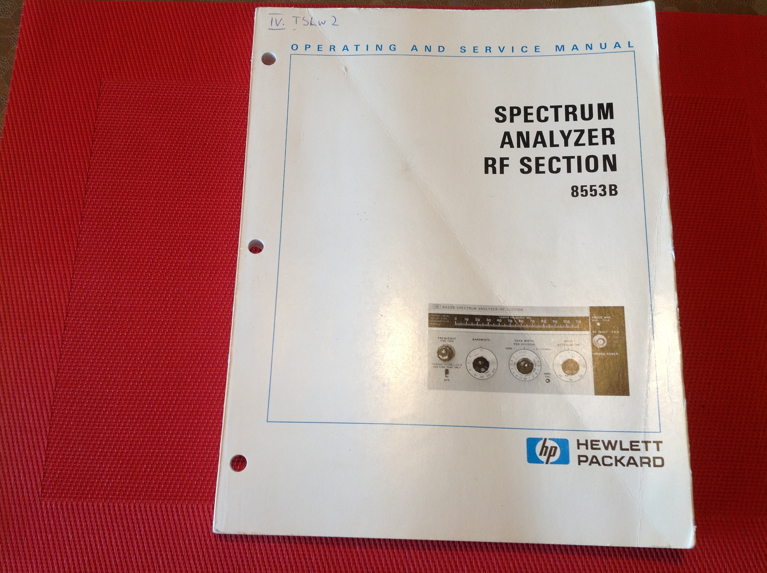 Hewlett Packard Spectrum Analyser RF-Section 8553B