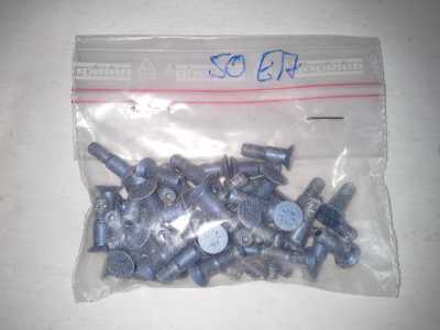 50 x Stiftnieten mit Gewinde 5 x 15mm