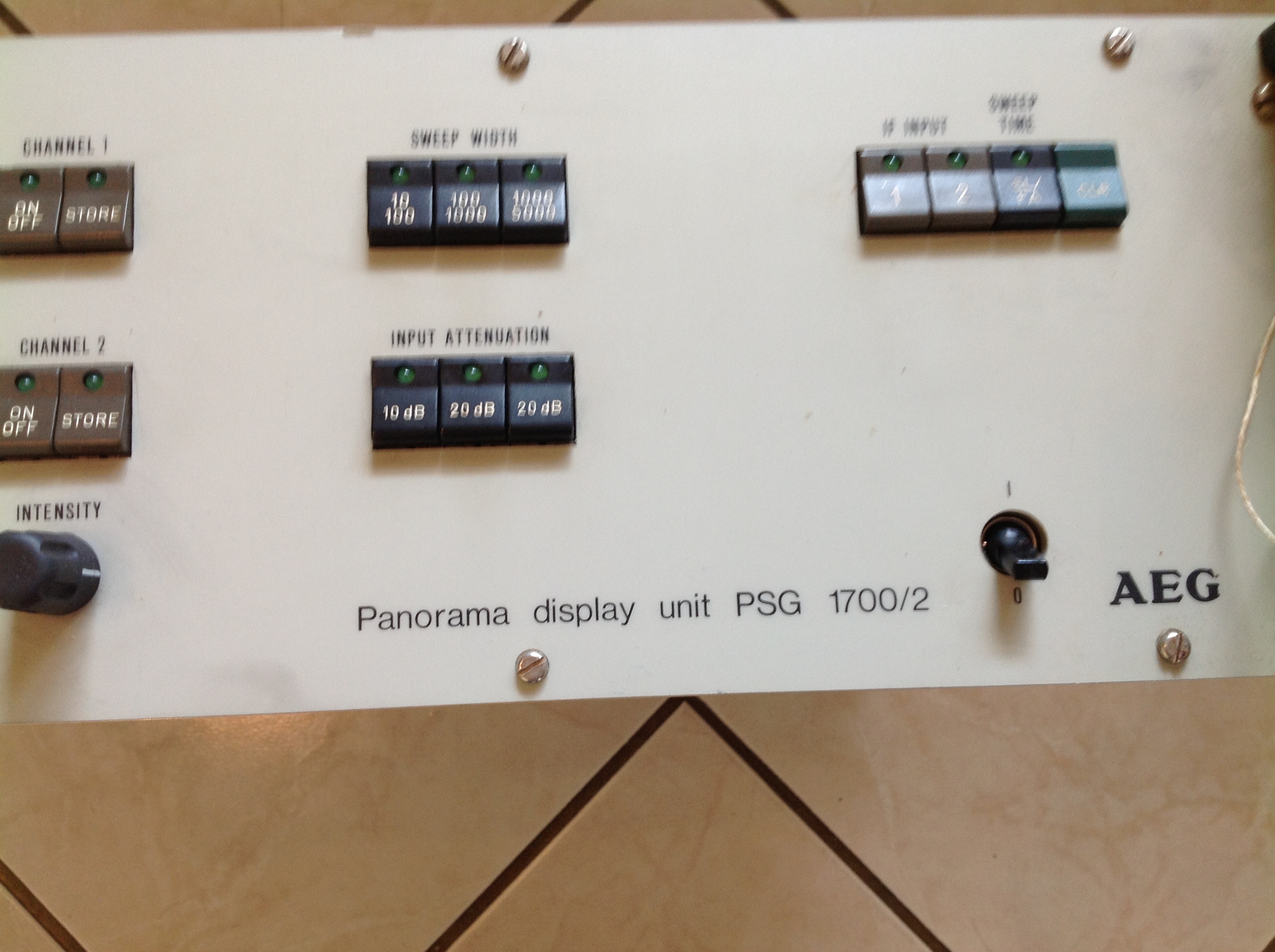 Panorama Display Unit AEG Typ PSG 1700/2