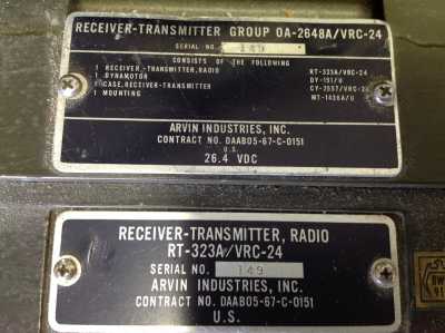 Funkgerät Receiver-Transmitter Radio RT-323A/VRC-24