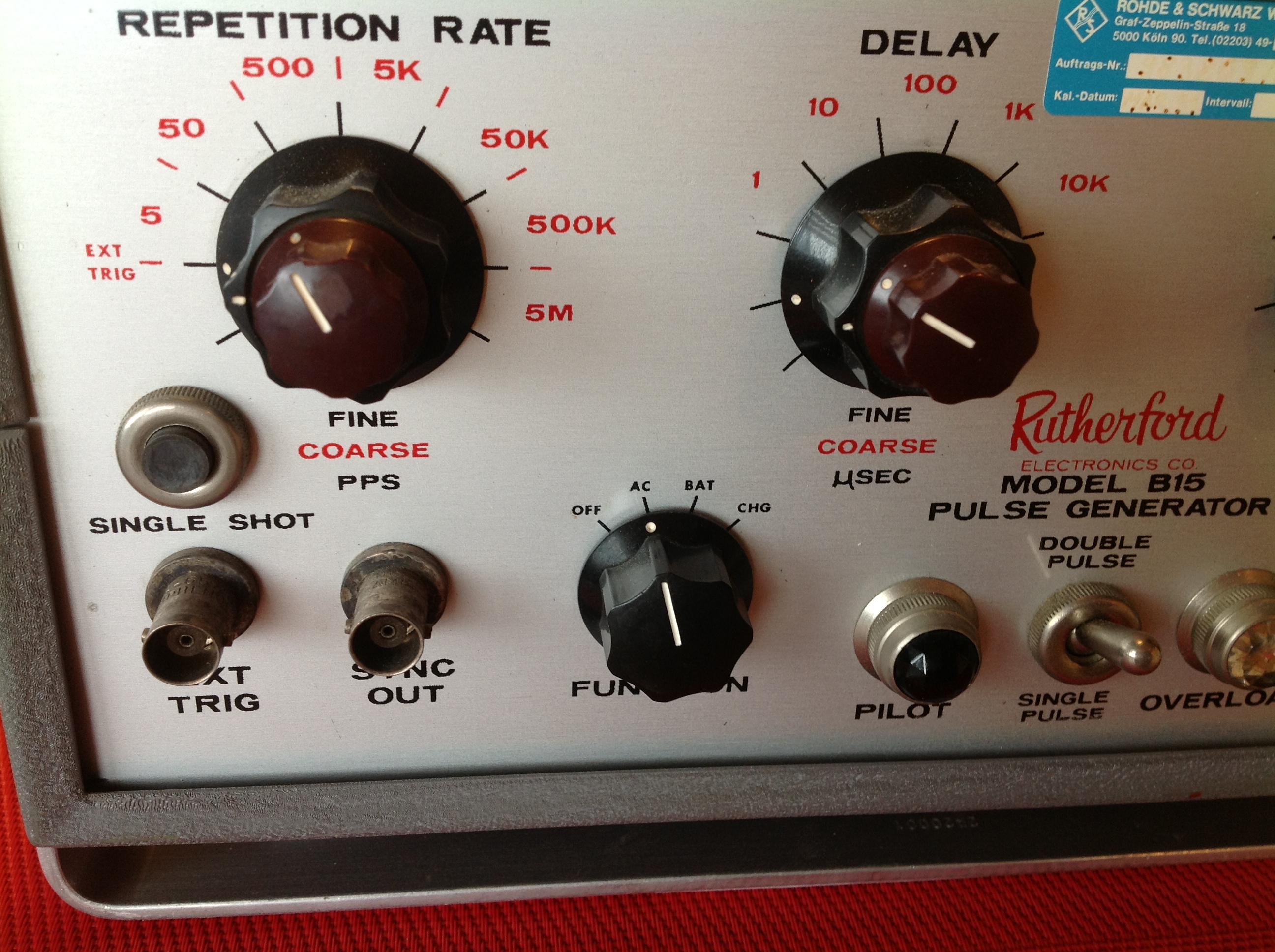 Rutherford Model B15 Impuls-Pulse Generator