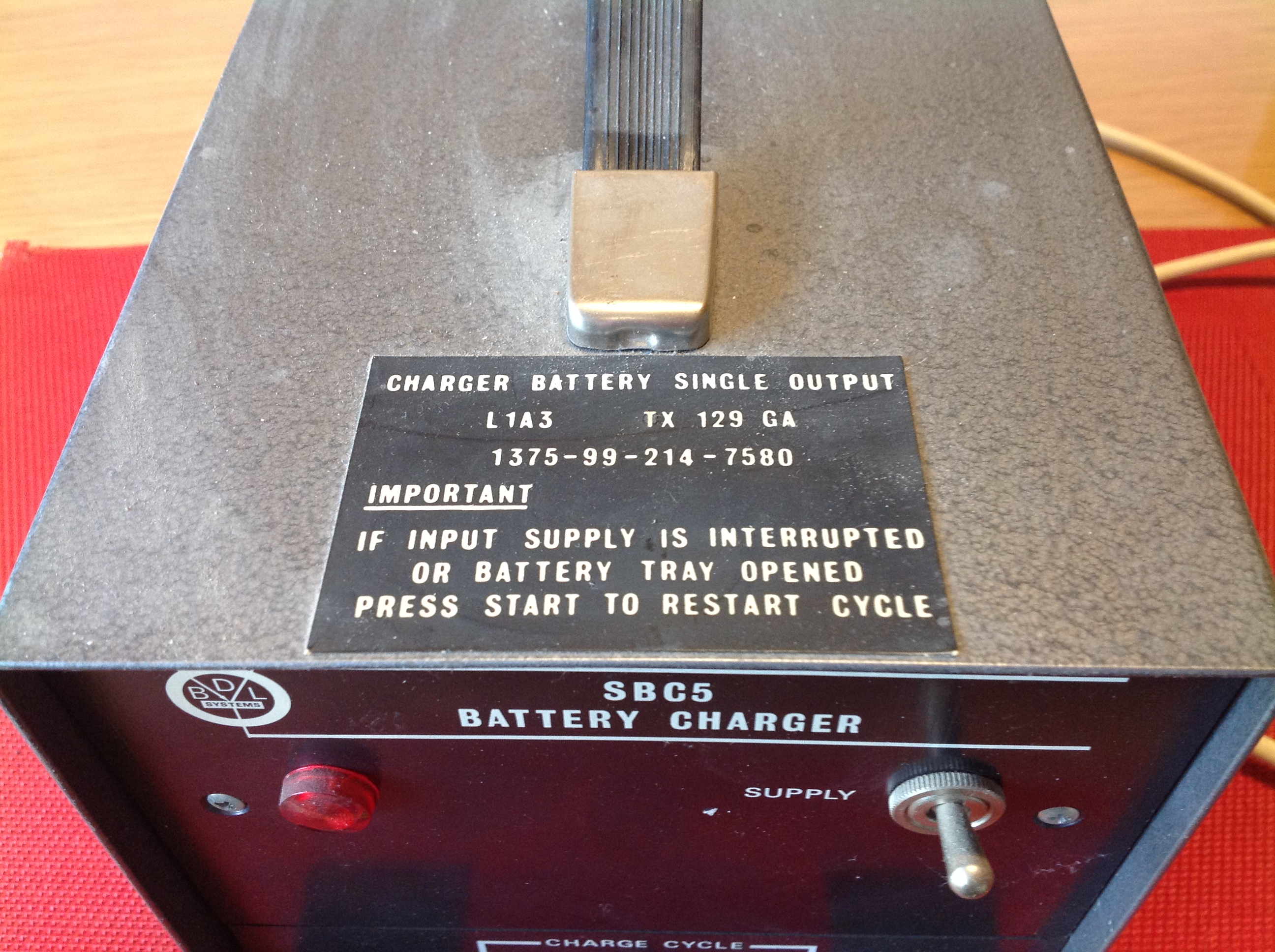 SBC 5, Battery Charger, Batterie-Ladegerät