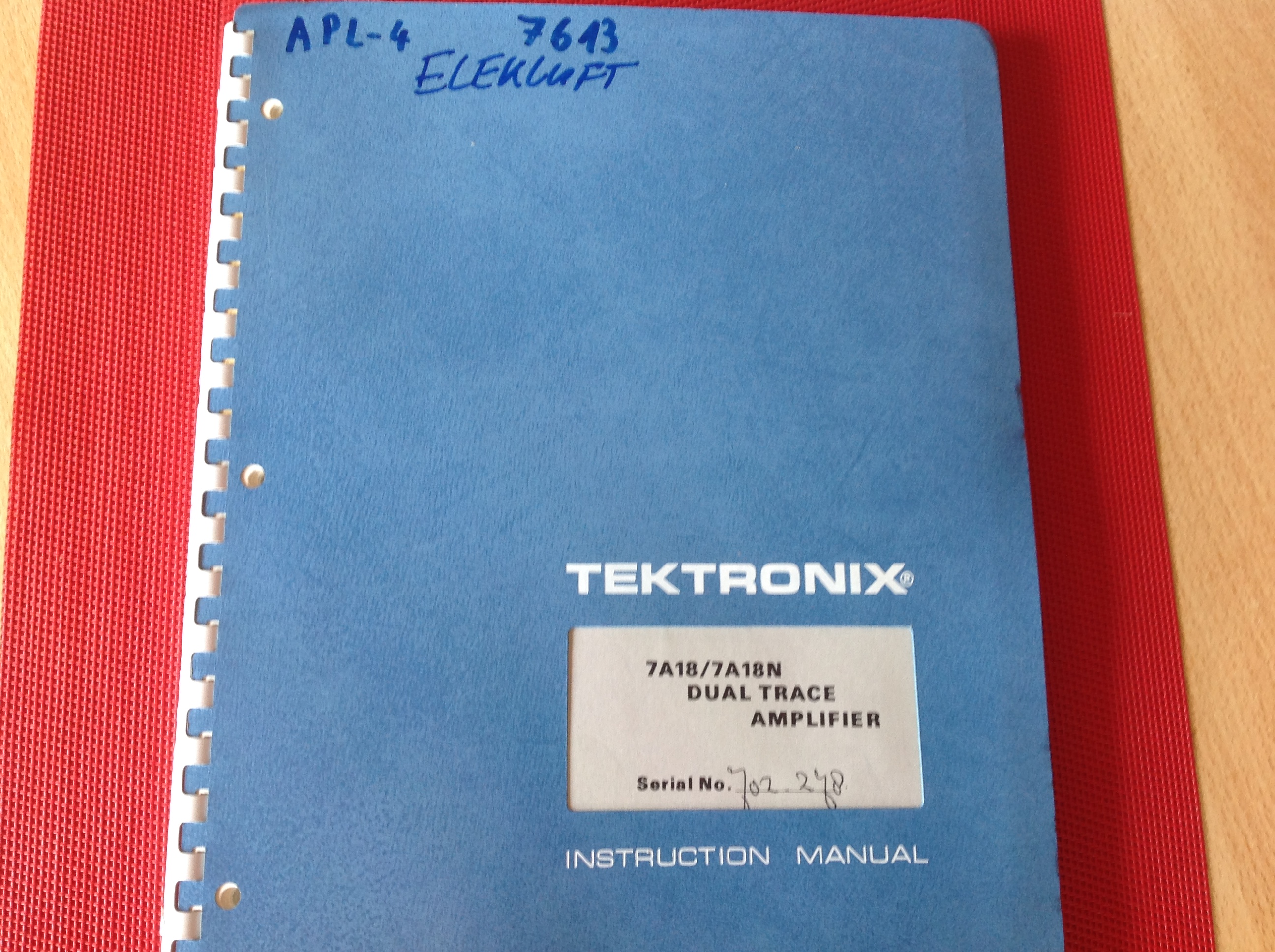 Tektronix 7A18/7A18N Dual Trace Amplifier