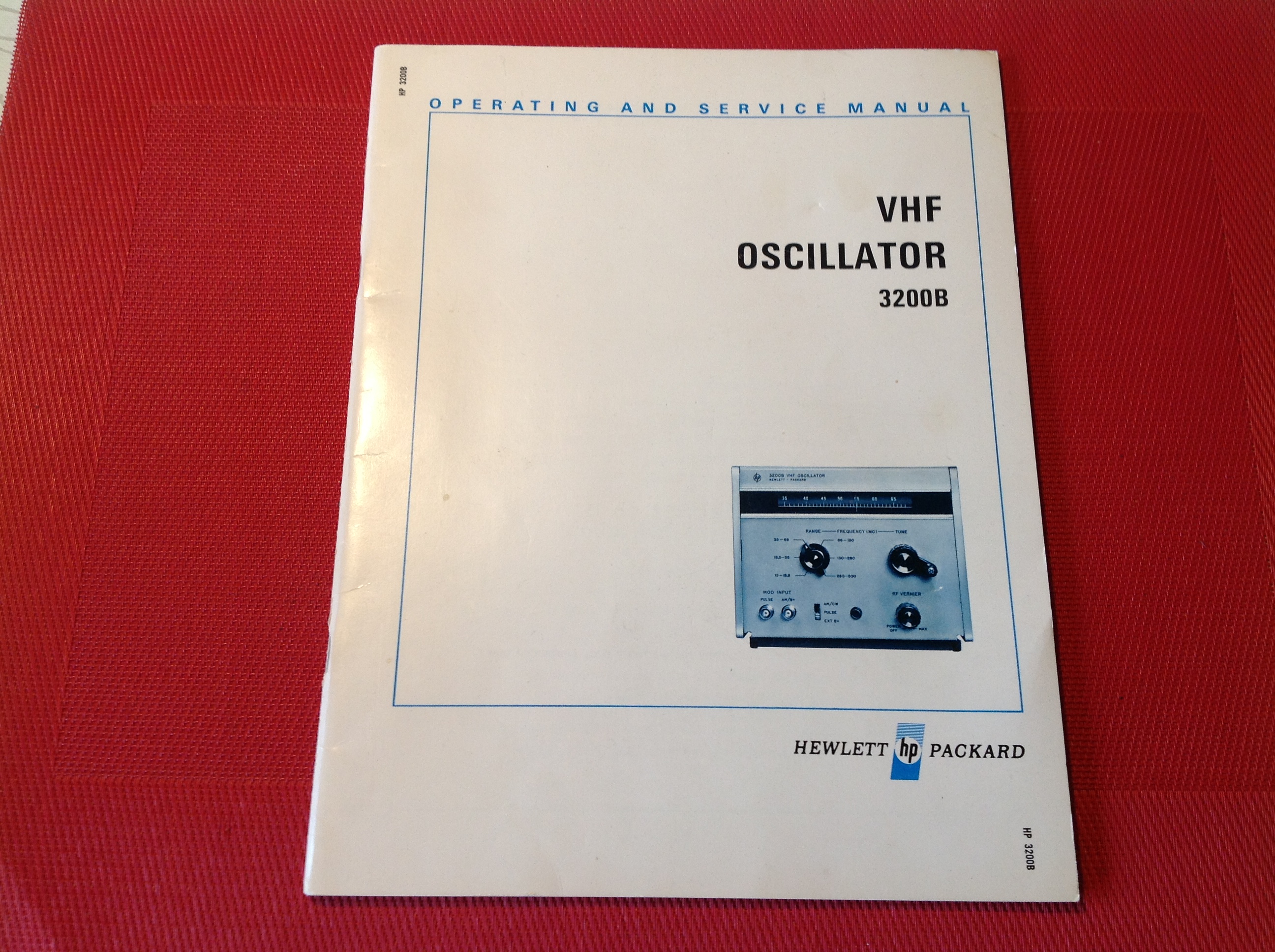 Hewlett Packard VHF Oscillator 3200B
