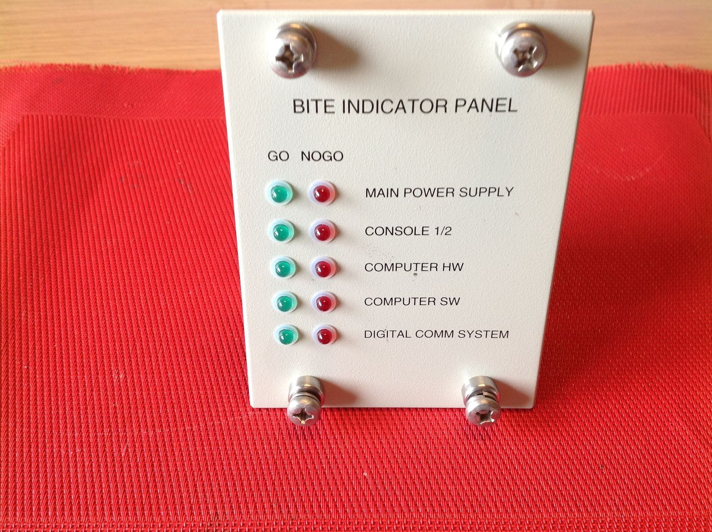 Schalttafel, Anzeigetafel, Bite Indicator Panel