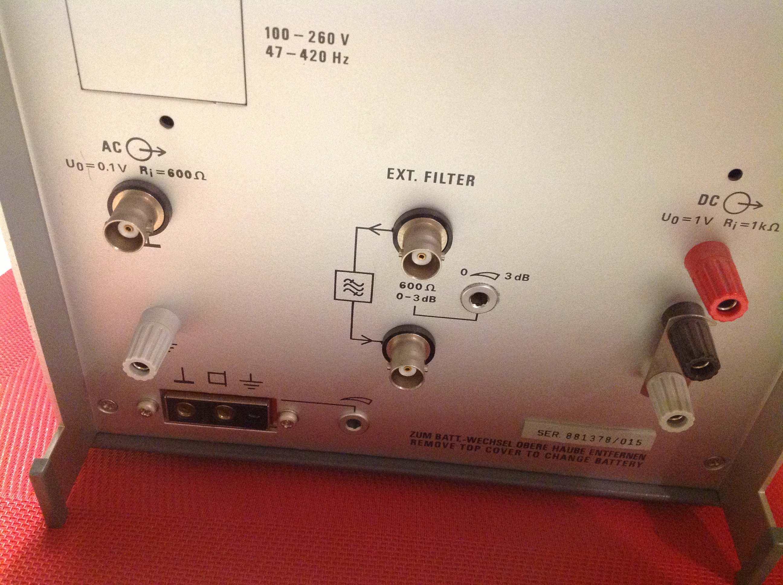 Rohde &amp; Schwarz NF-Geräuschspannungsmesser Psophometer UPGS