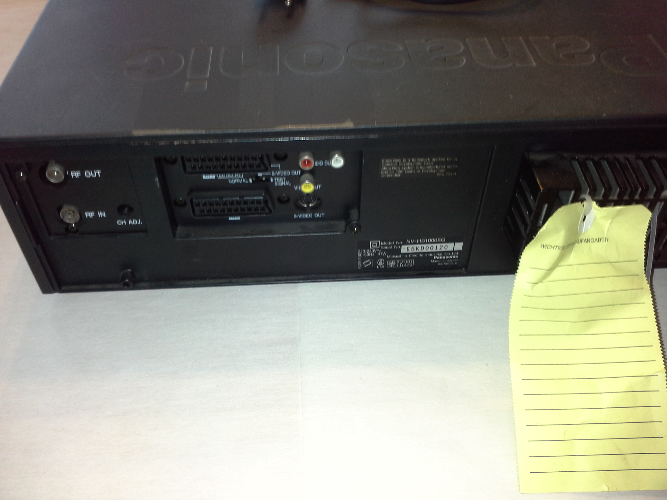 Super VHS Videorecorder Panasonic NV-HS1000EG