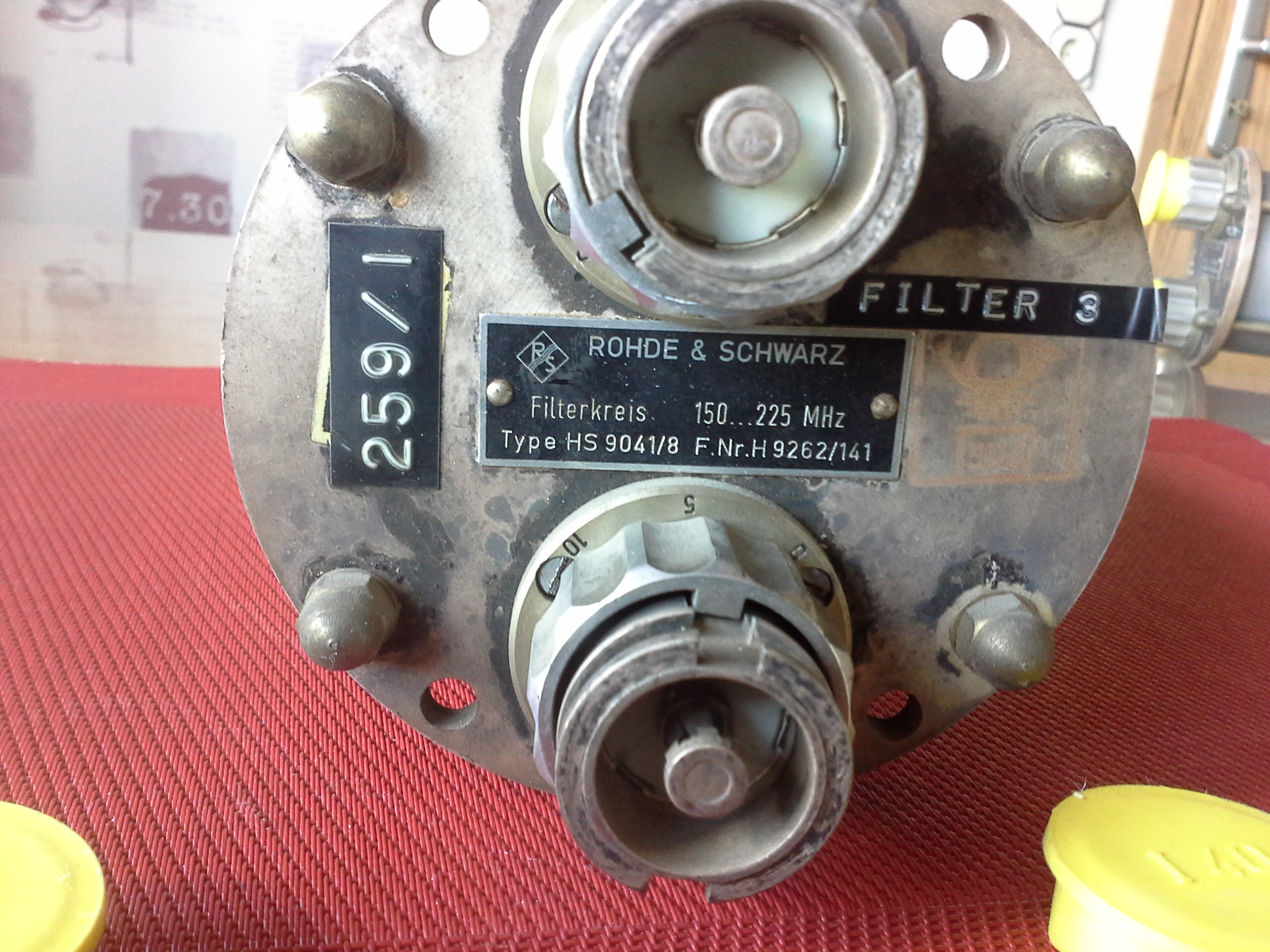 Rohde & Schwarz, Bandbassfilter, Filterkreis, 150....250 MHz, Typ HS 9041/8