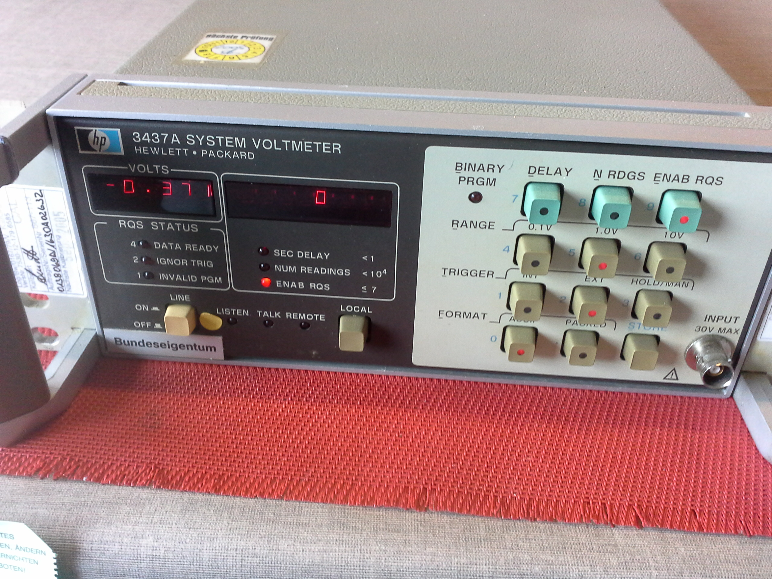 Hewlett Packard 3437A System Voltmeter