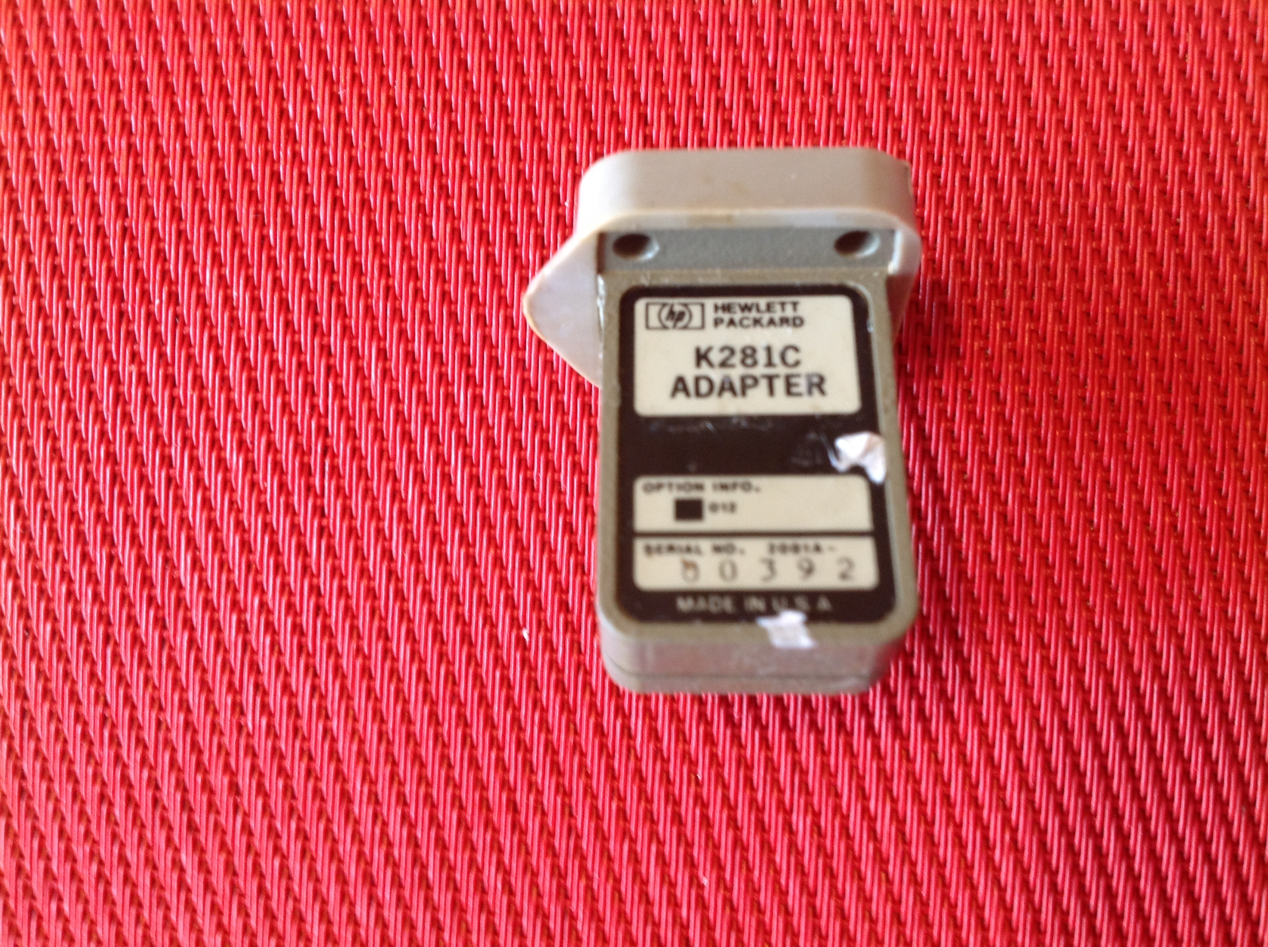 Hewlett Packard Hohlleiter-Adapter K281C WR42 3,5 mm