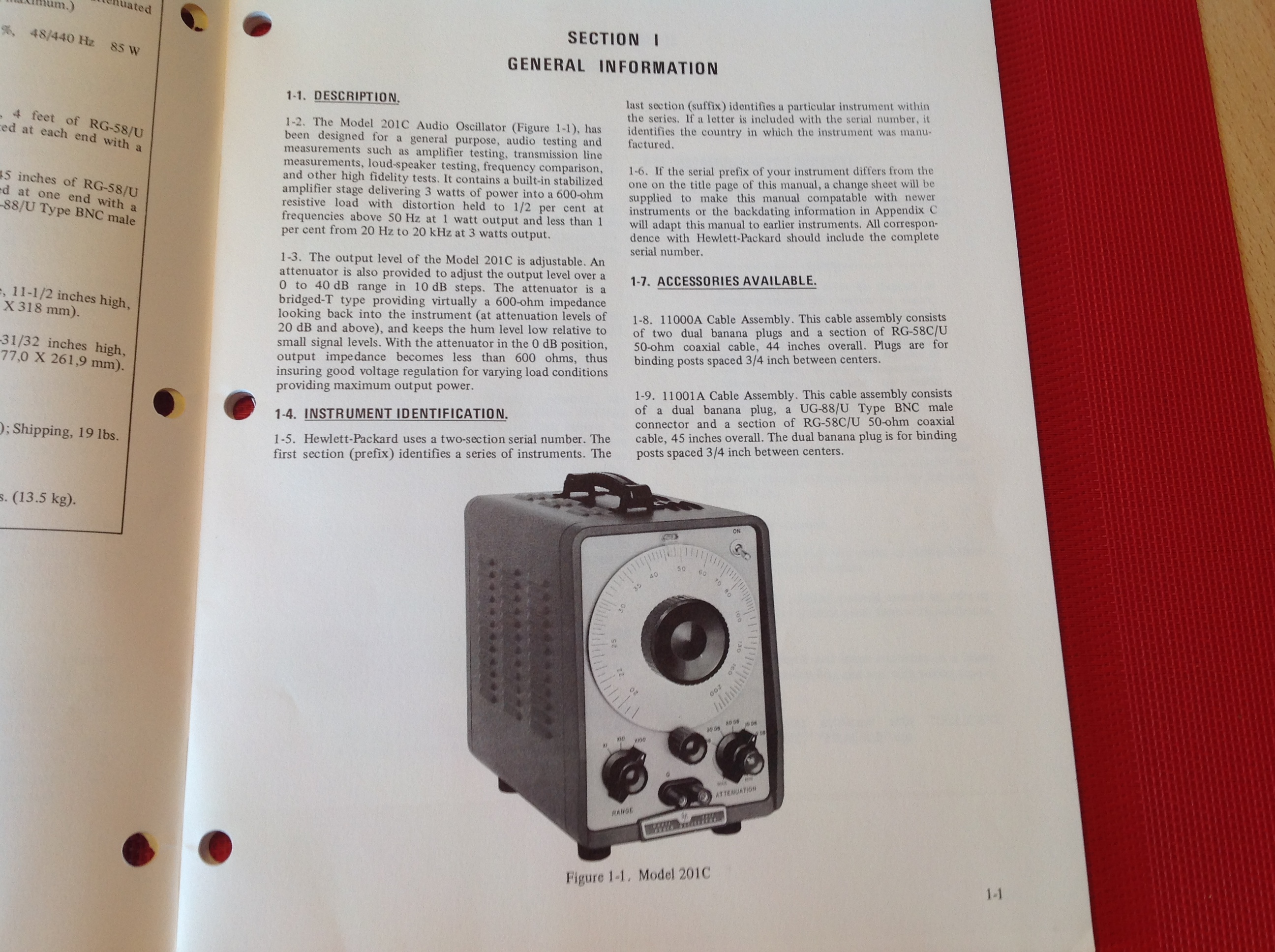 Hewlett Packard Audio Oscillator 201C