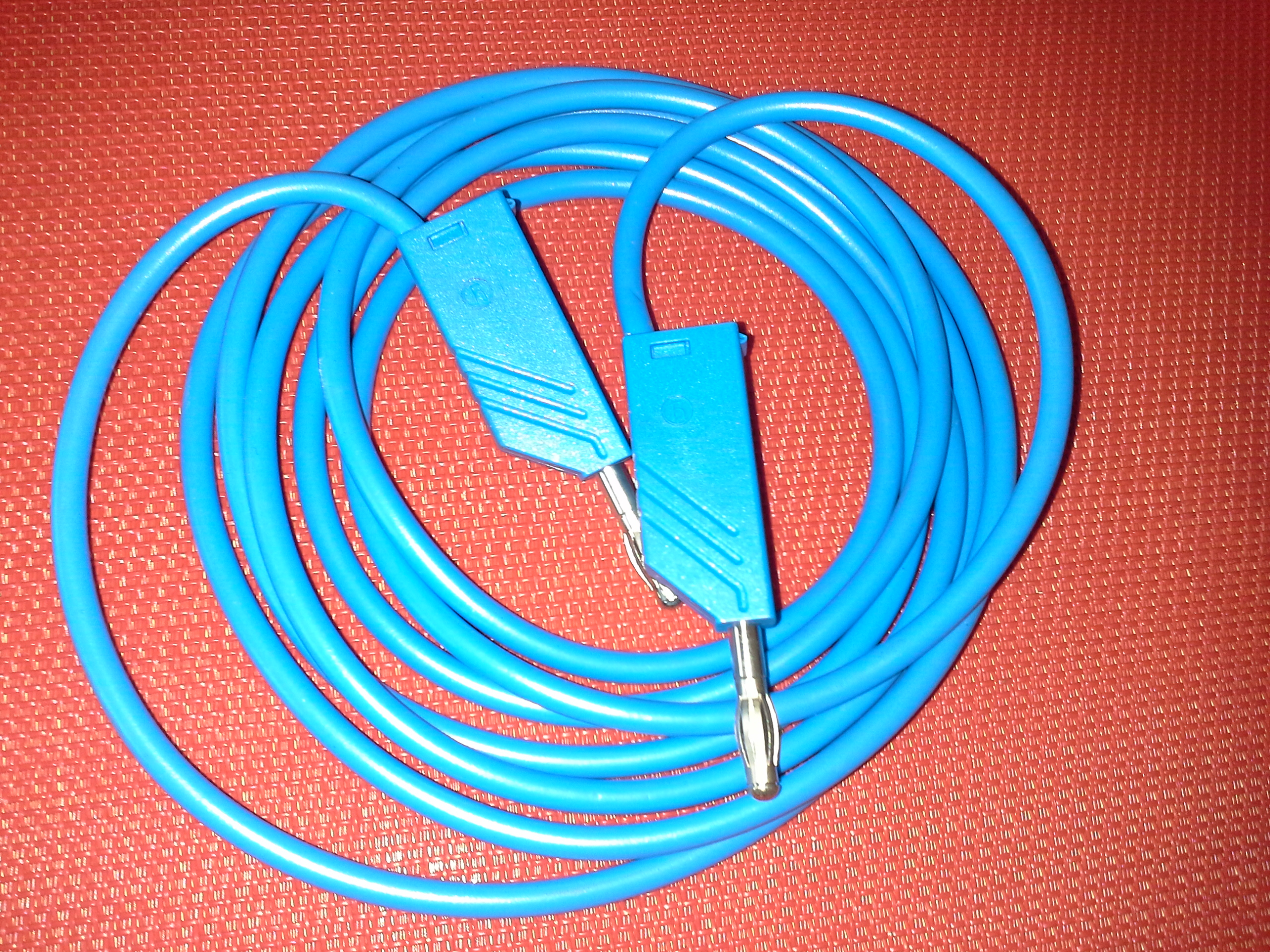 Prüfleitung blau für Mess-und Prüfgeräte - Länge 2m