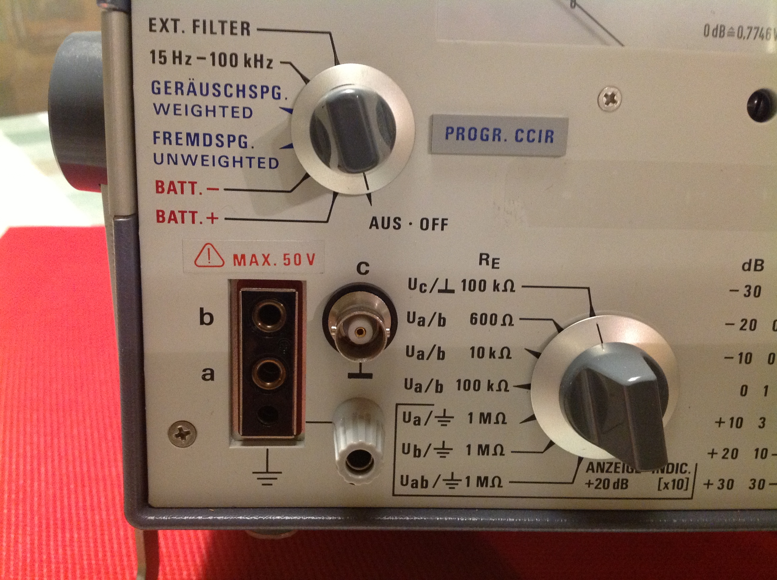Rohde &amp; Schwarz NF-Geräuschspannungsmesser Psophometer UPGS