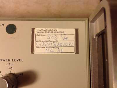 Hewlett Packard 8620C Sweep Oszillator incl. HP 86220A RF Plug I