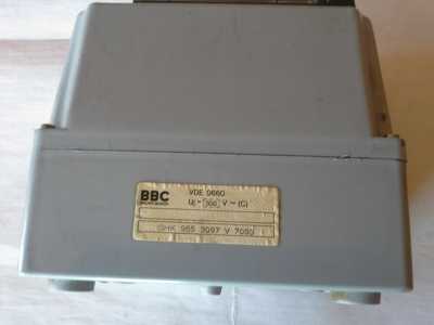 BBC Hauptschalter 220V - 50 Hz VDE 0660