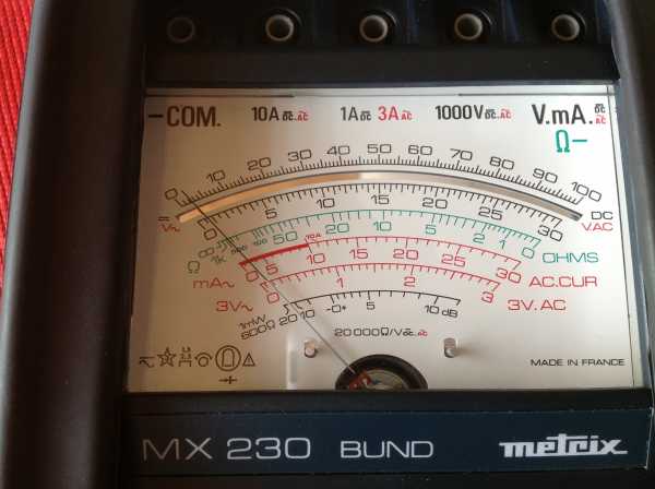 Multimeter-Voltmeter Metrix MX 230