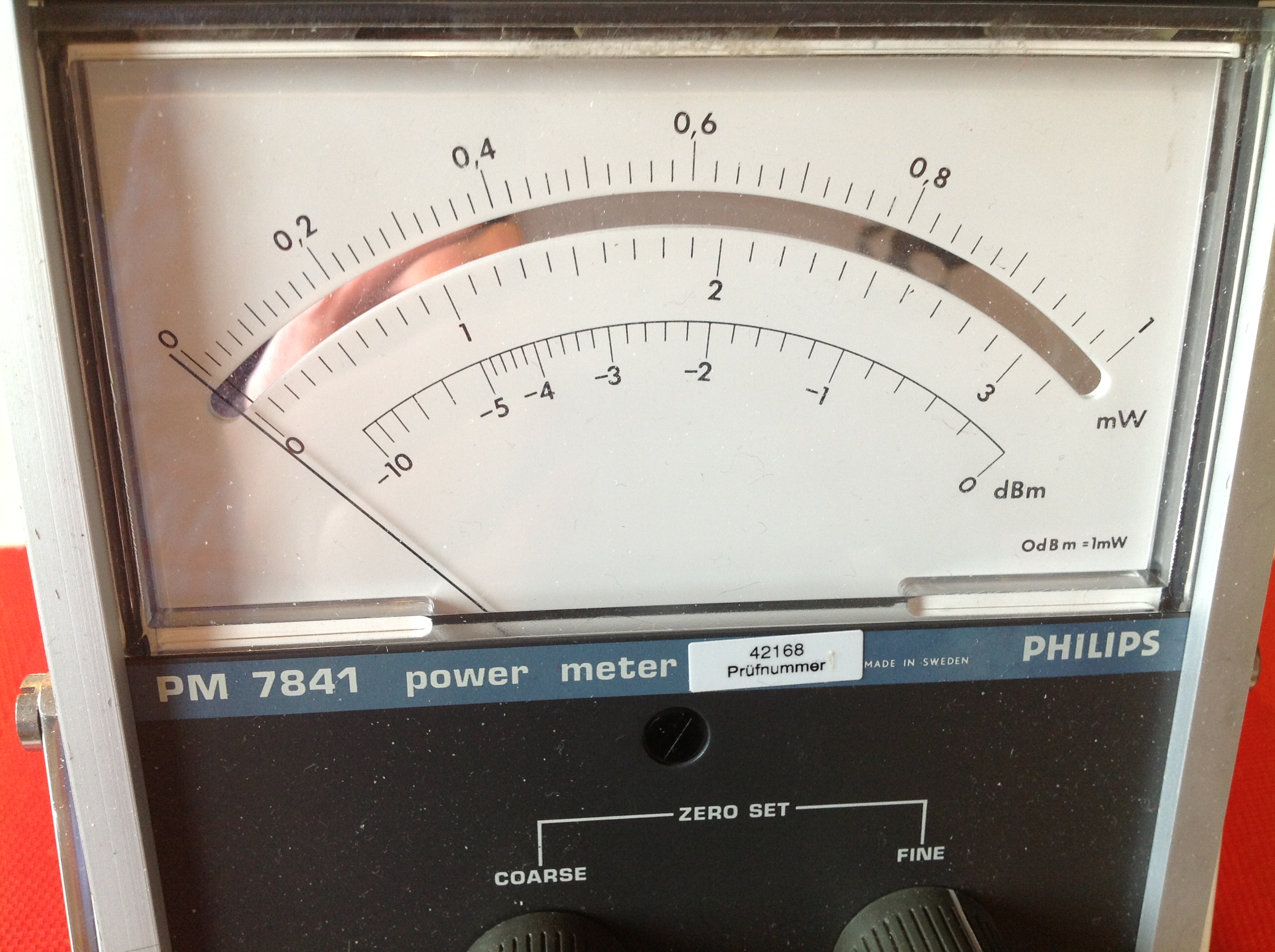 Power Meter Philips PM 7841 mit Thermistorhalter PM 7201 und Ersatzthermistor ( Bolometer N610B )